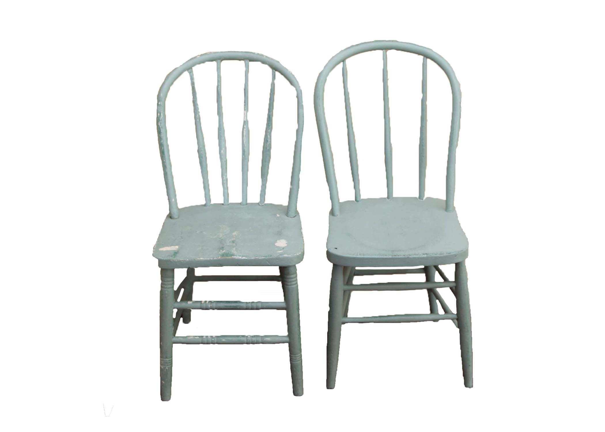 Vintage Painted Bentwood Style Chairs