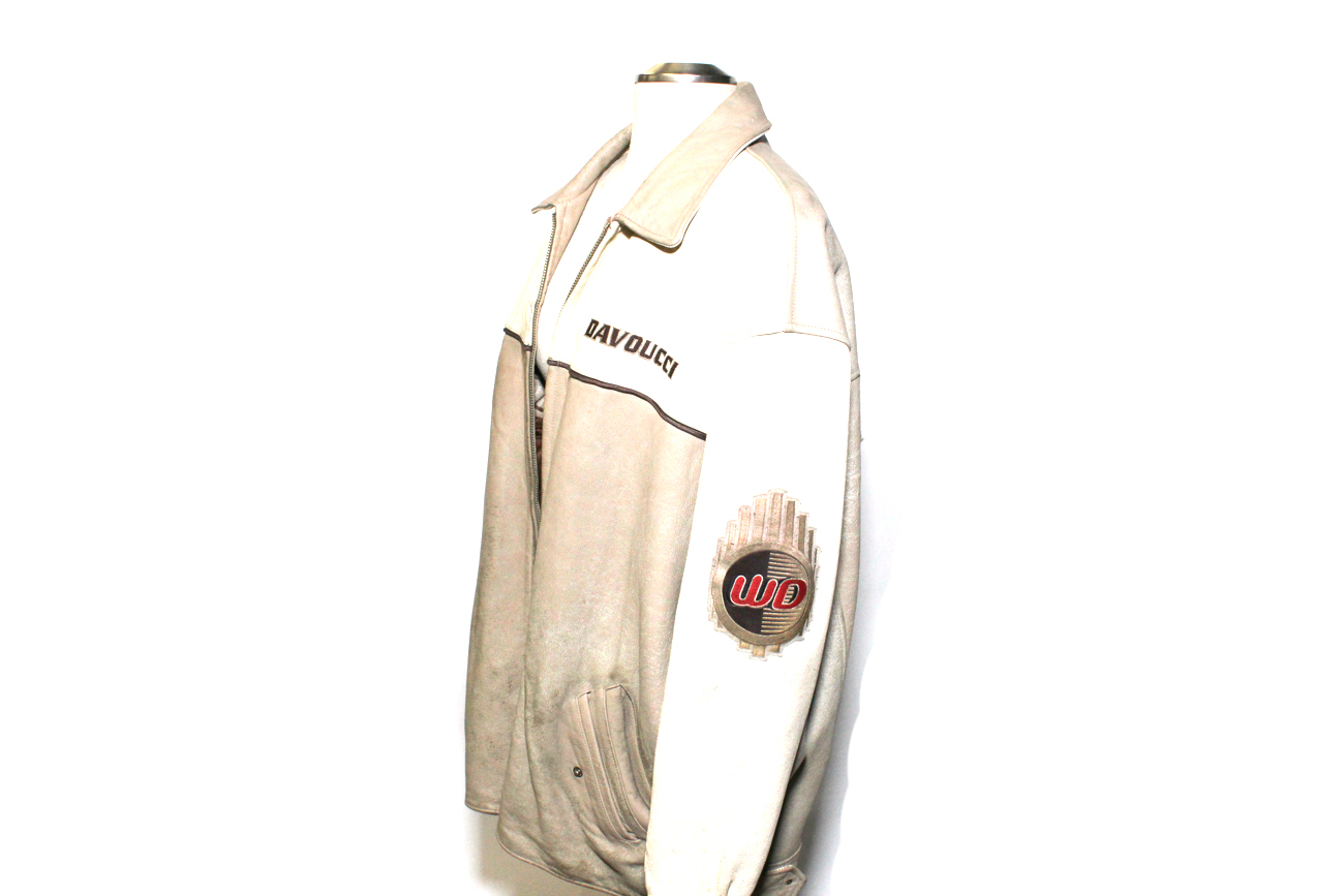 Walter Davoucci Tan Leather Bomber Jacket