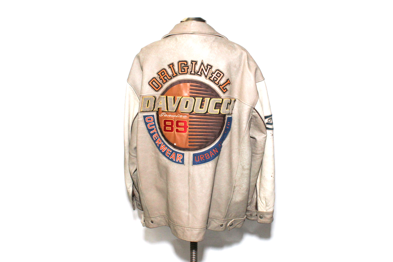 Walter Davoucci Tan Leather Bomber Jacket