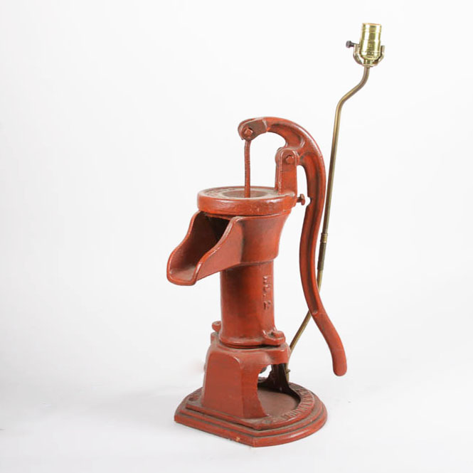 Converted Iron Water Pump Lamp