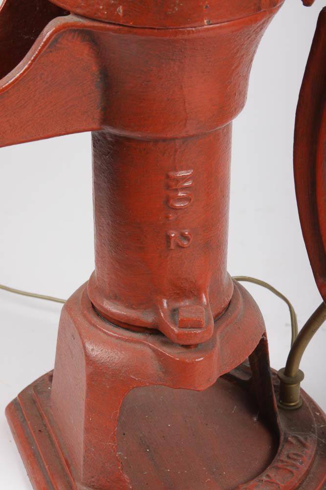 Converted Iron Water Pump Lamp