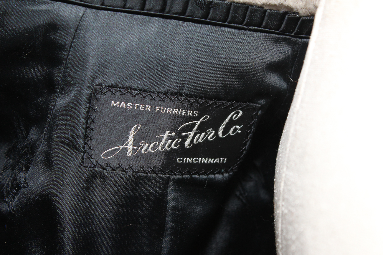 Vintage 1940s Astrakhan Persian Lamb and Mink Fur Jacket By Arctic Fur Co.