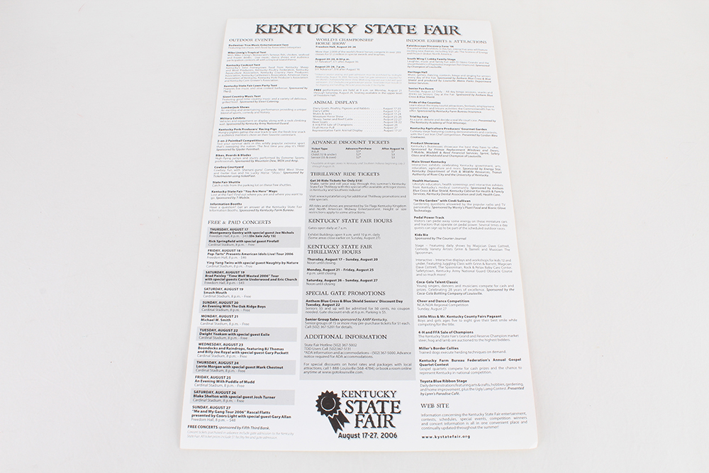 2006 Kentucky State Fair Poster
