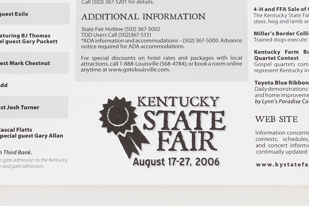 2006 Kentucky State Fair Poster