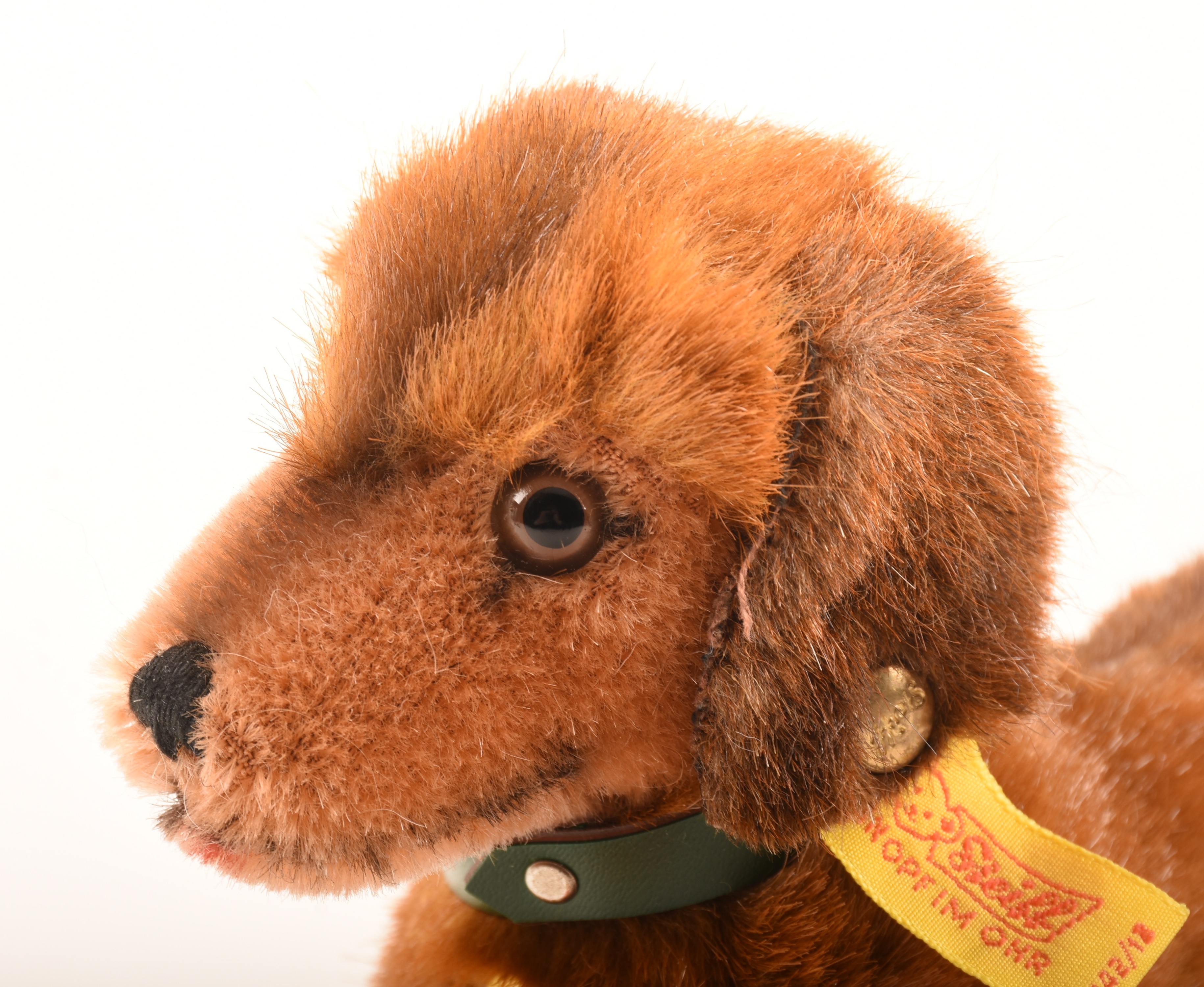 Steiff Mohair "Hexi" Dachsund with Button and Tag