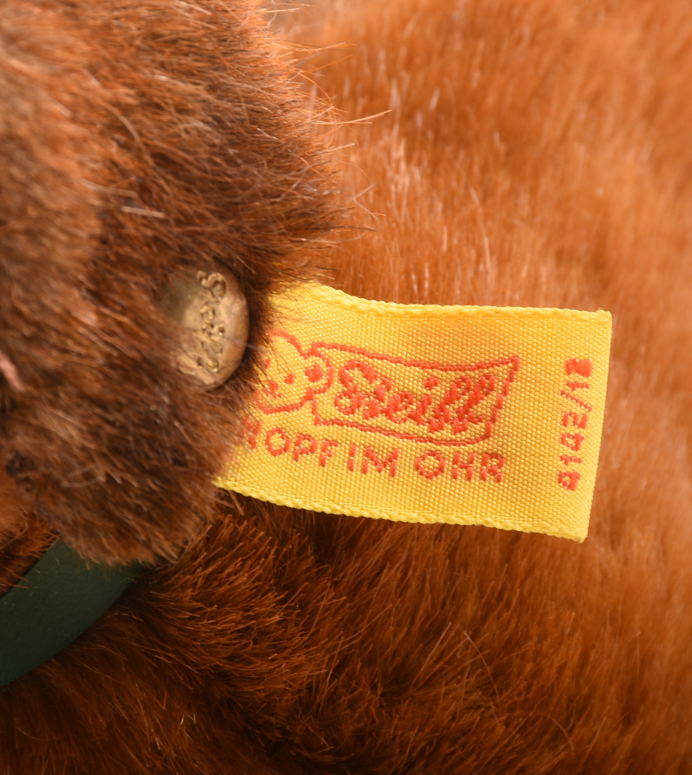 Steiff Mohair "Hexi" Dachsund with Button and Tag