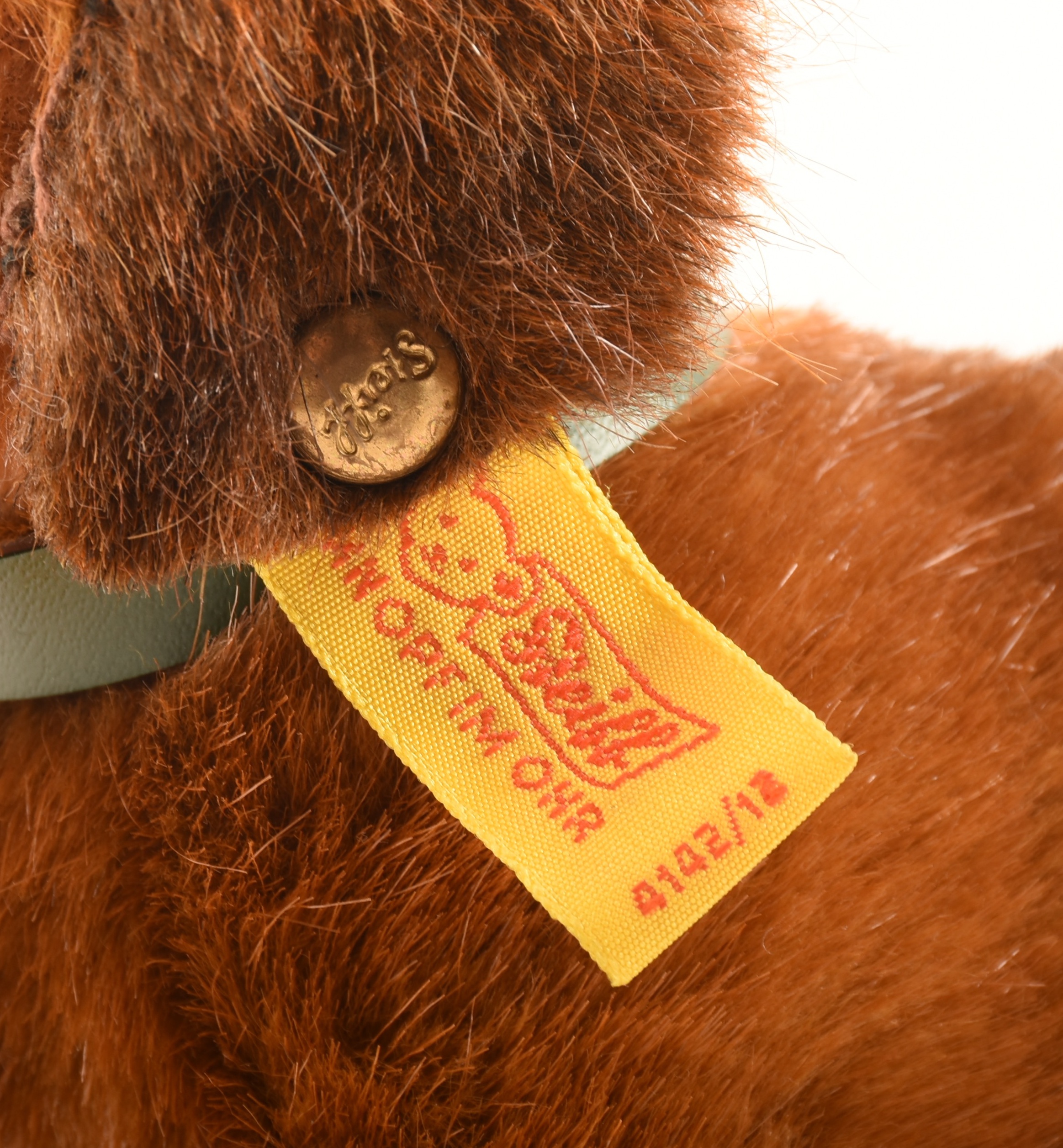 Steiff Mohair "Hexi" Dachsund with Button and Tag