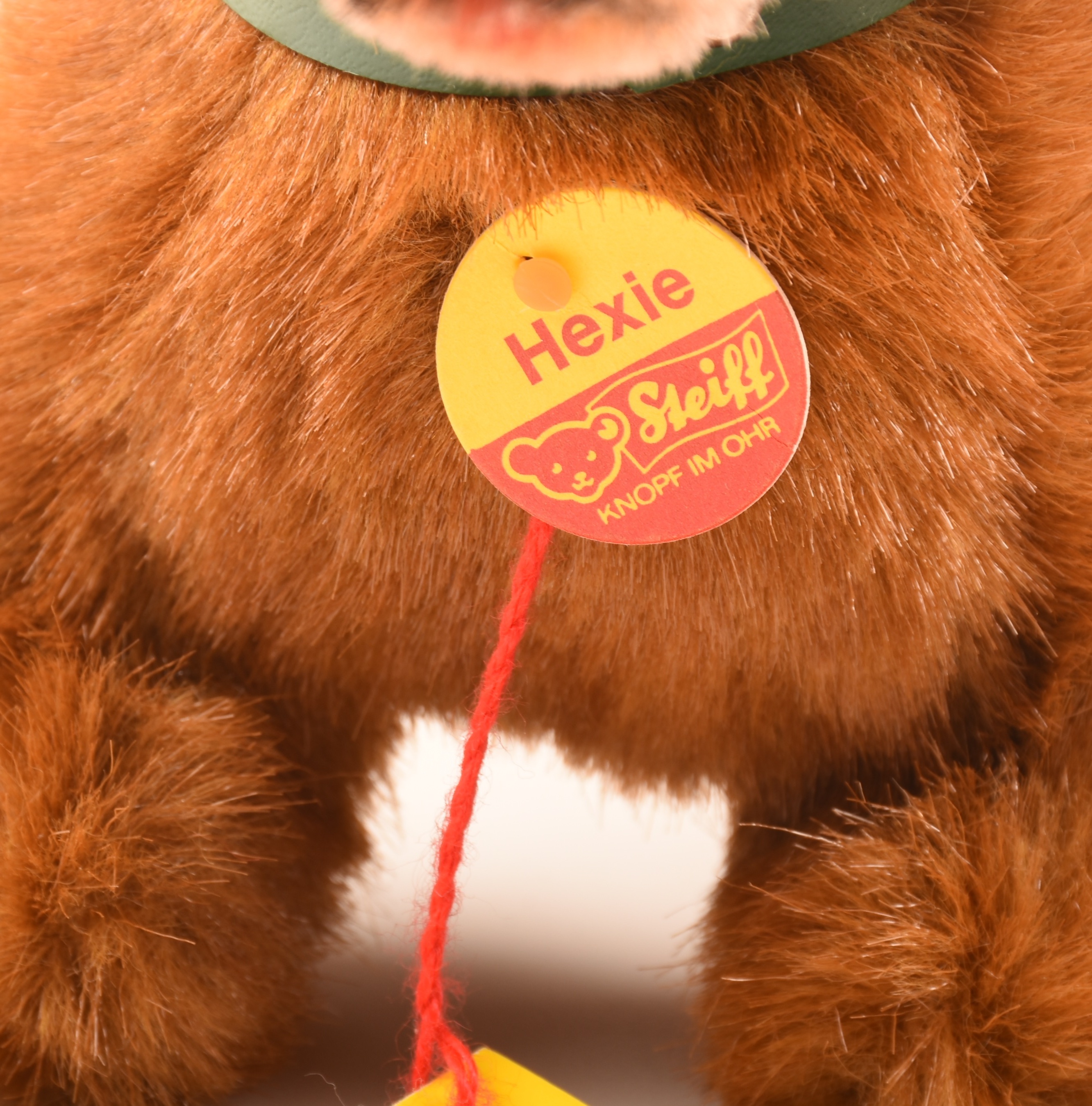 Steiff Mohair "Hexi" Dachsund with Button and Tag