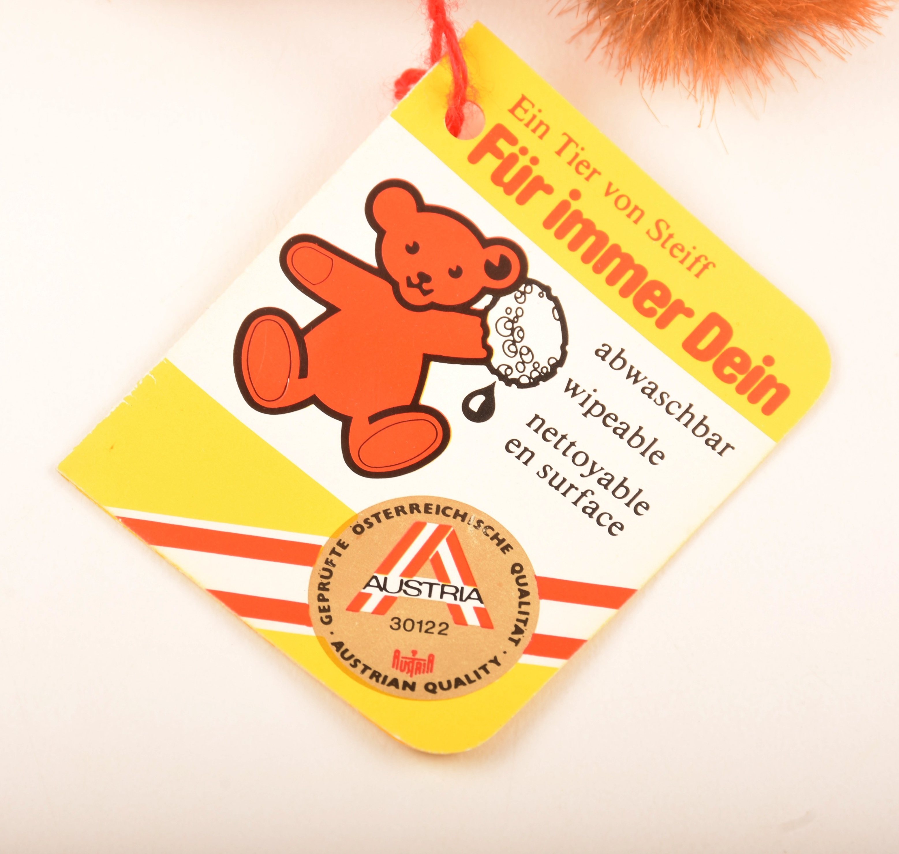 Steiff Mohair "Hexi" Dachsund with Button and Tag