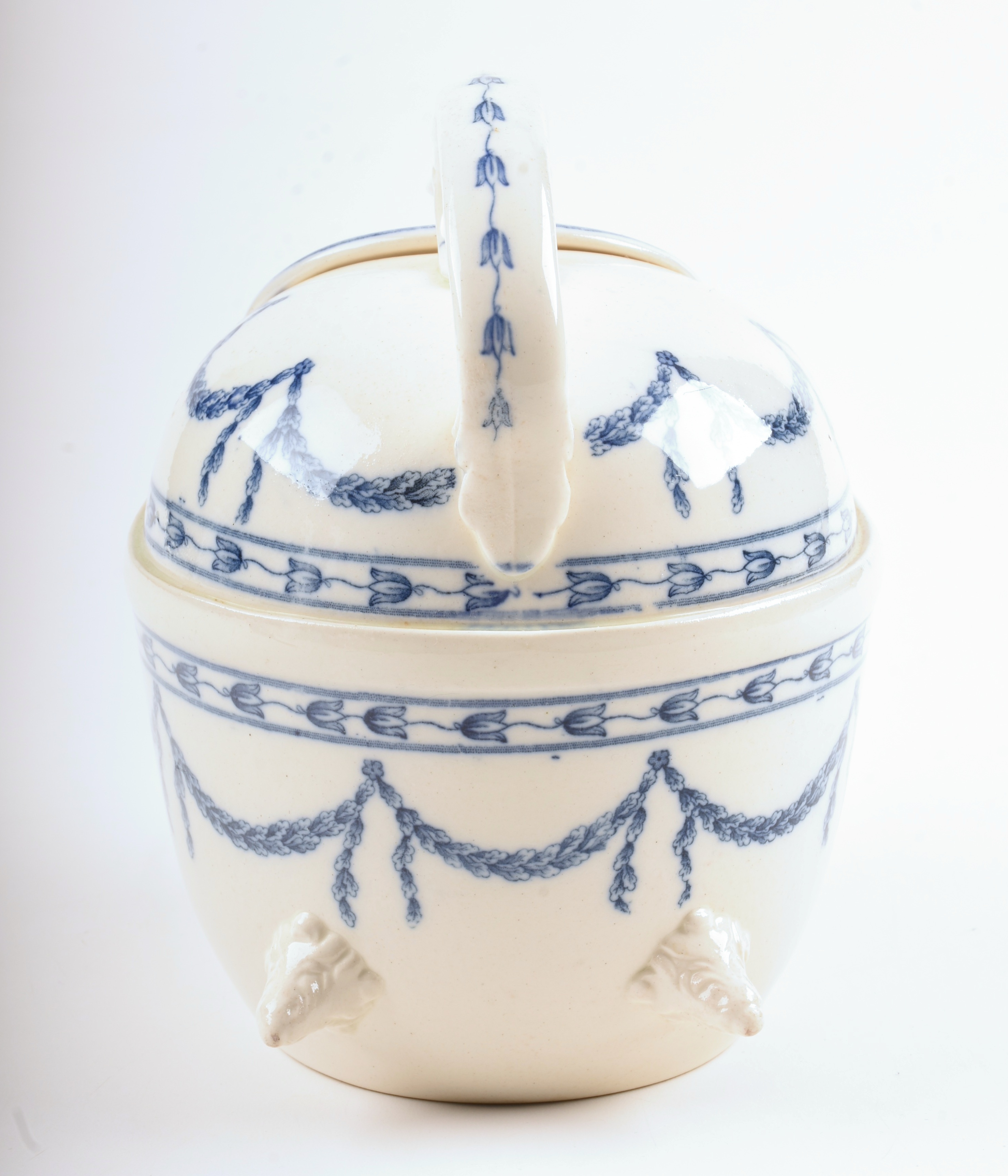 Early Wedgwood Blue and White Teapot