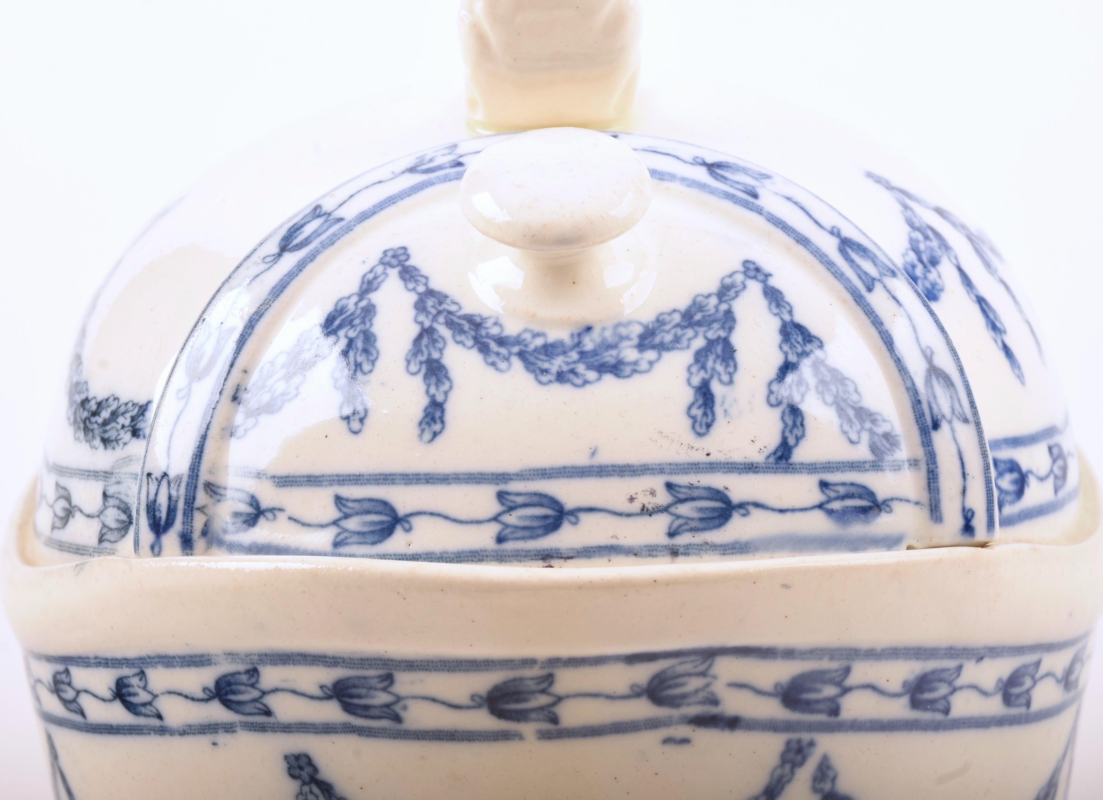 Early Wedgwood Blue and White Teapot
