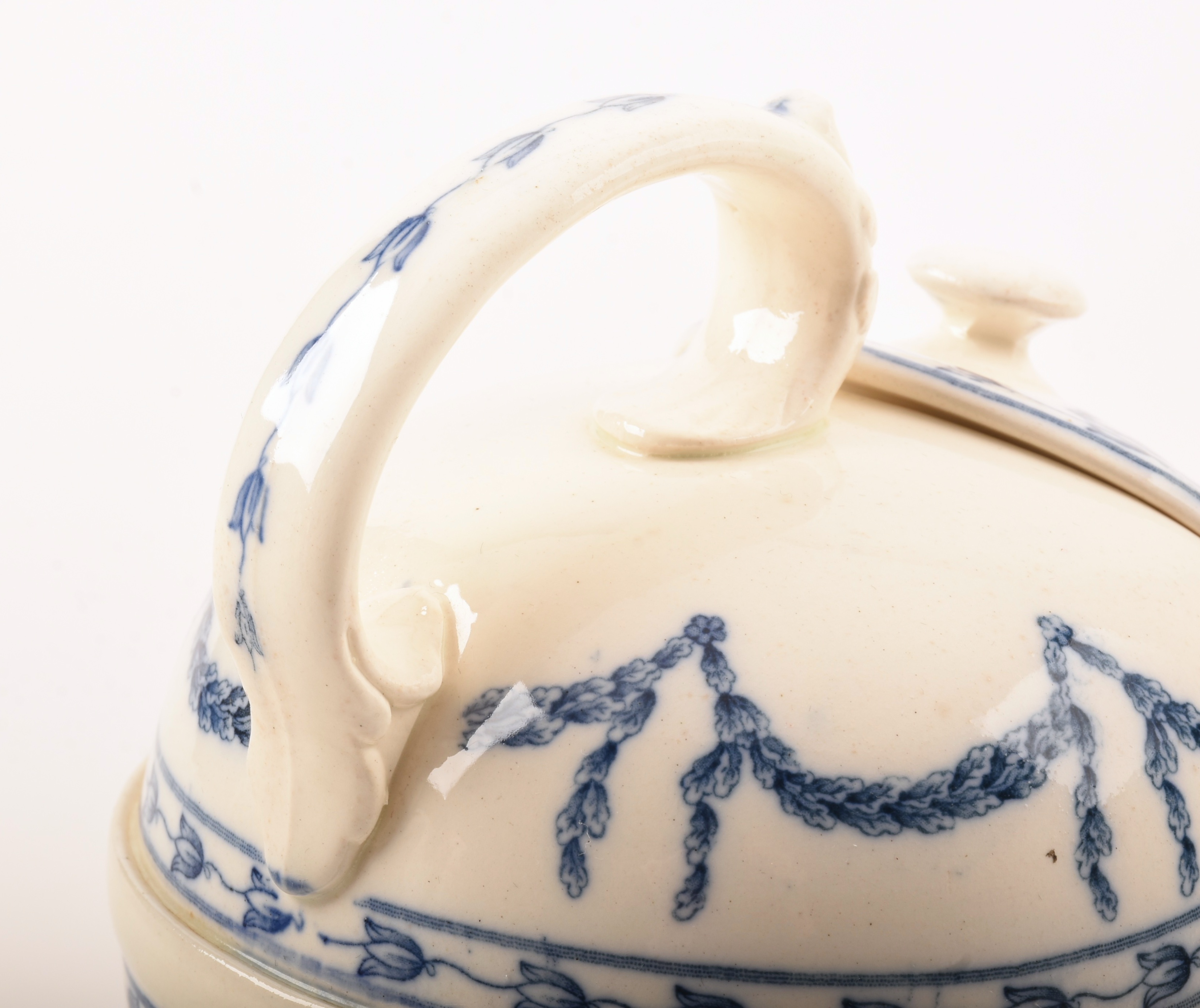 Early Wedgwood Blue and White Teapot