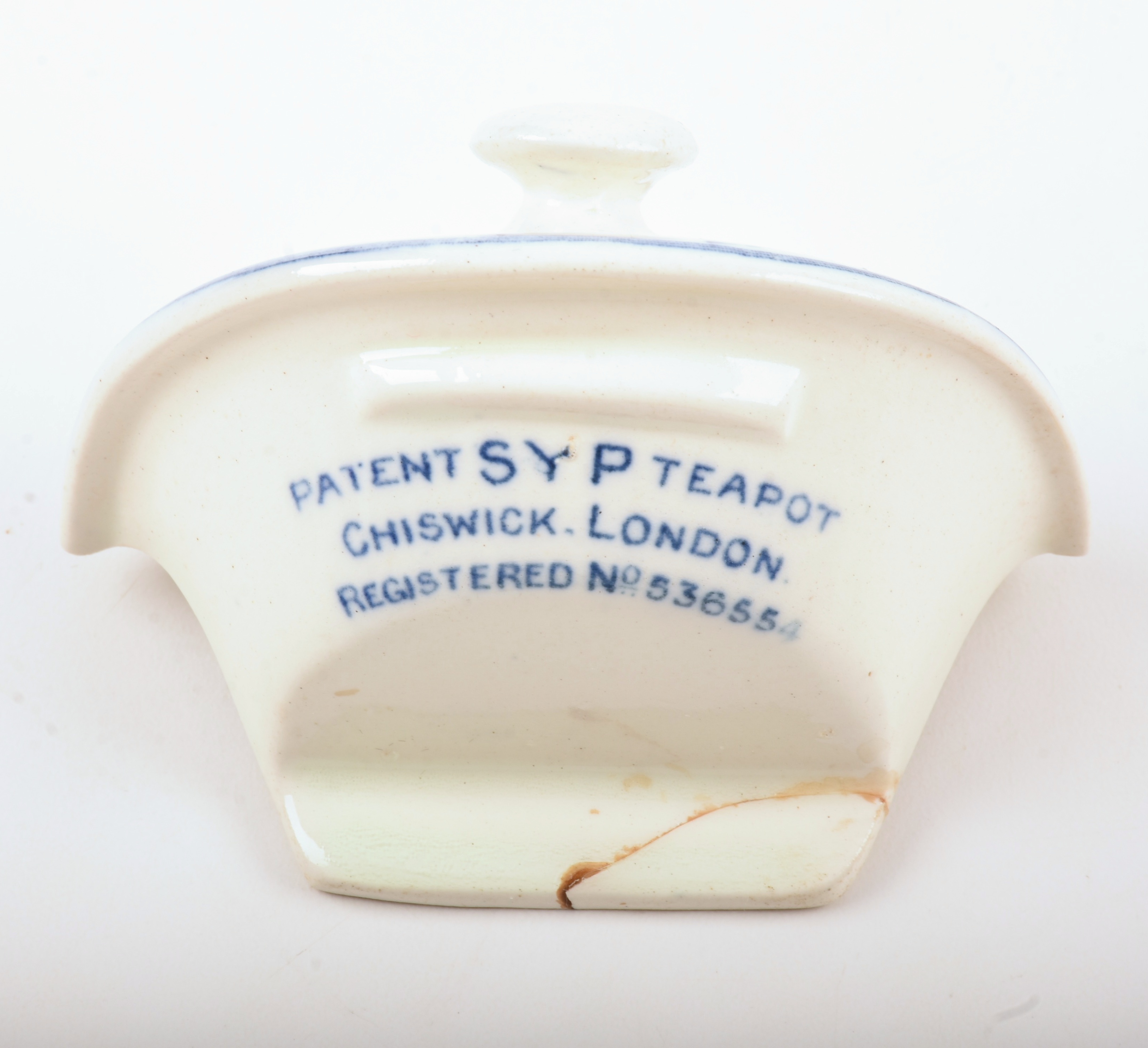 Early Wedgwood Blue and White Teapot