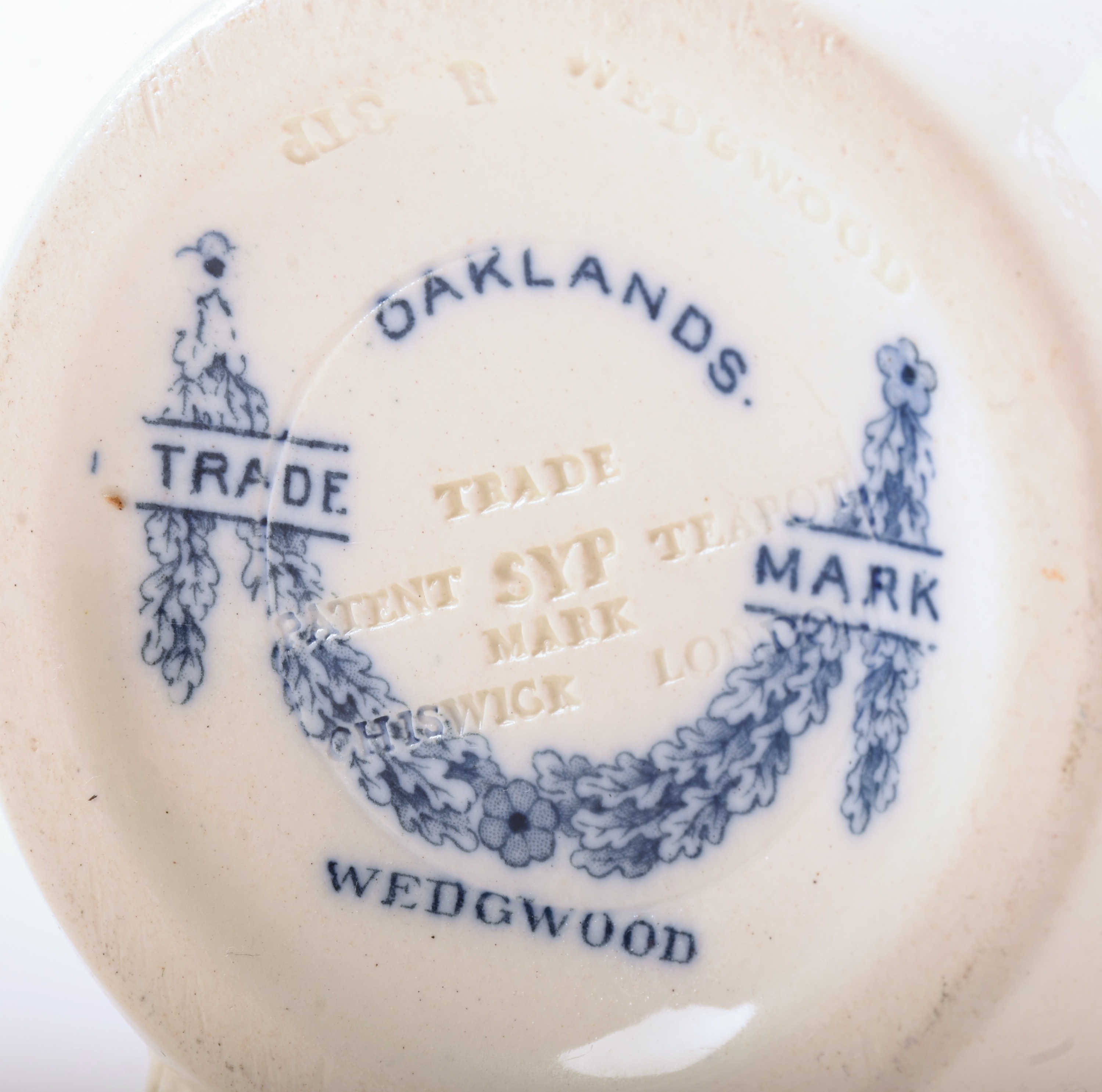 Early Wedgwood Blue and White Teapot