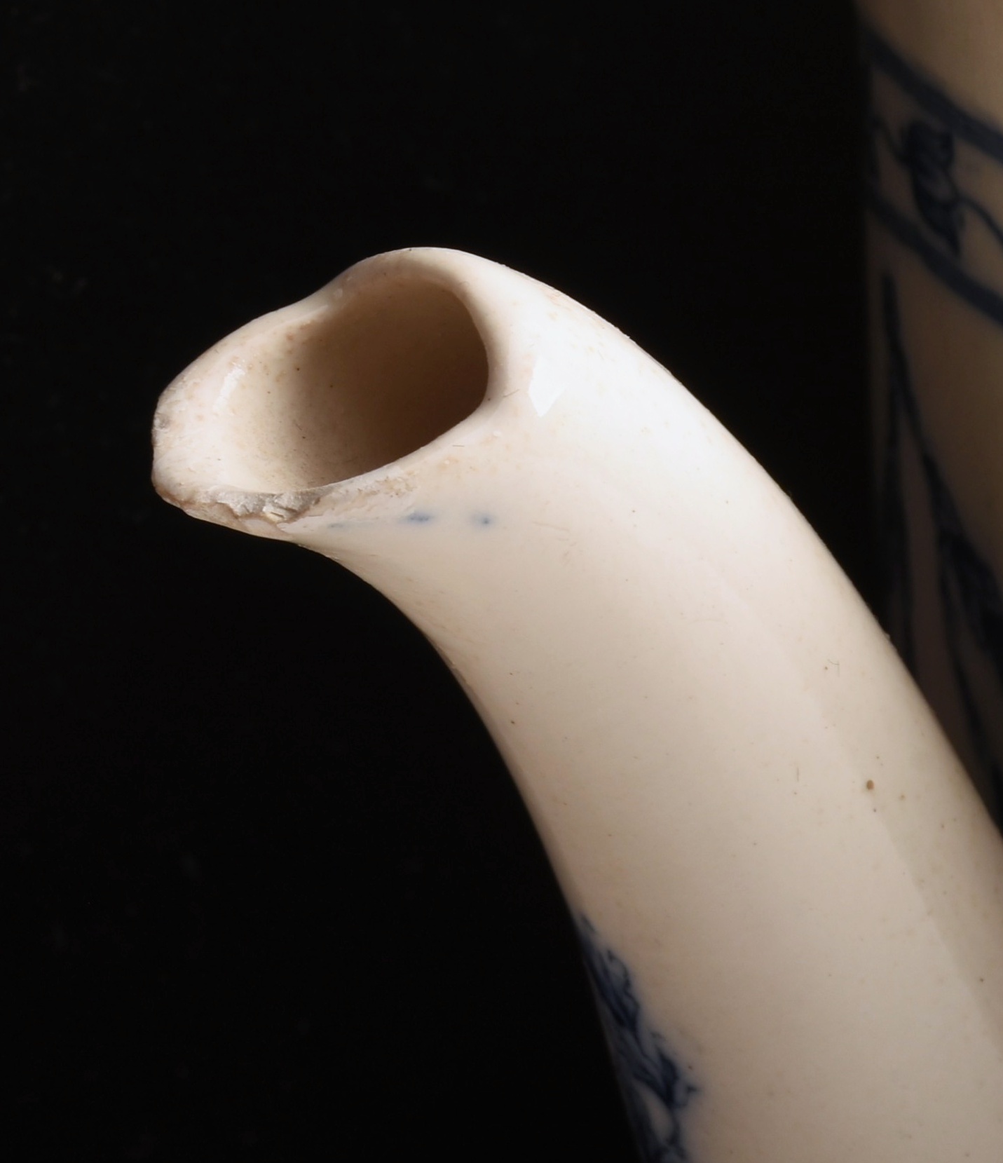 Early Wedgwood Blue and White Teapot