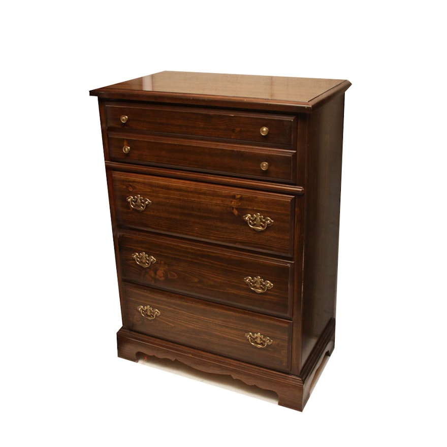 Bassett Chippendale Style Four-Drawer Chest