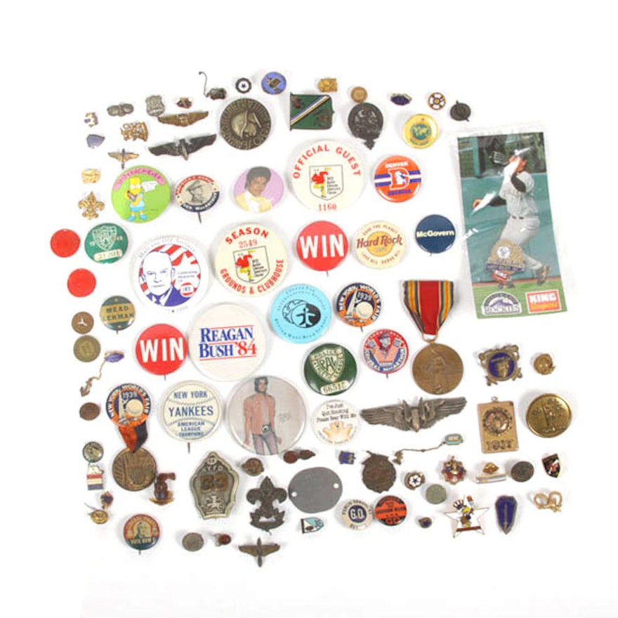 Variety of Vintage Pins