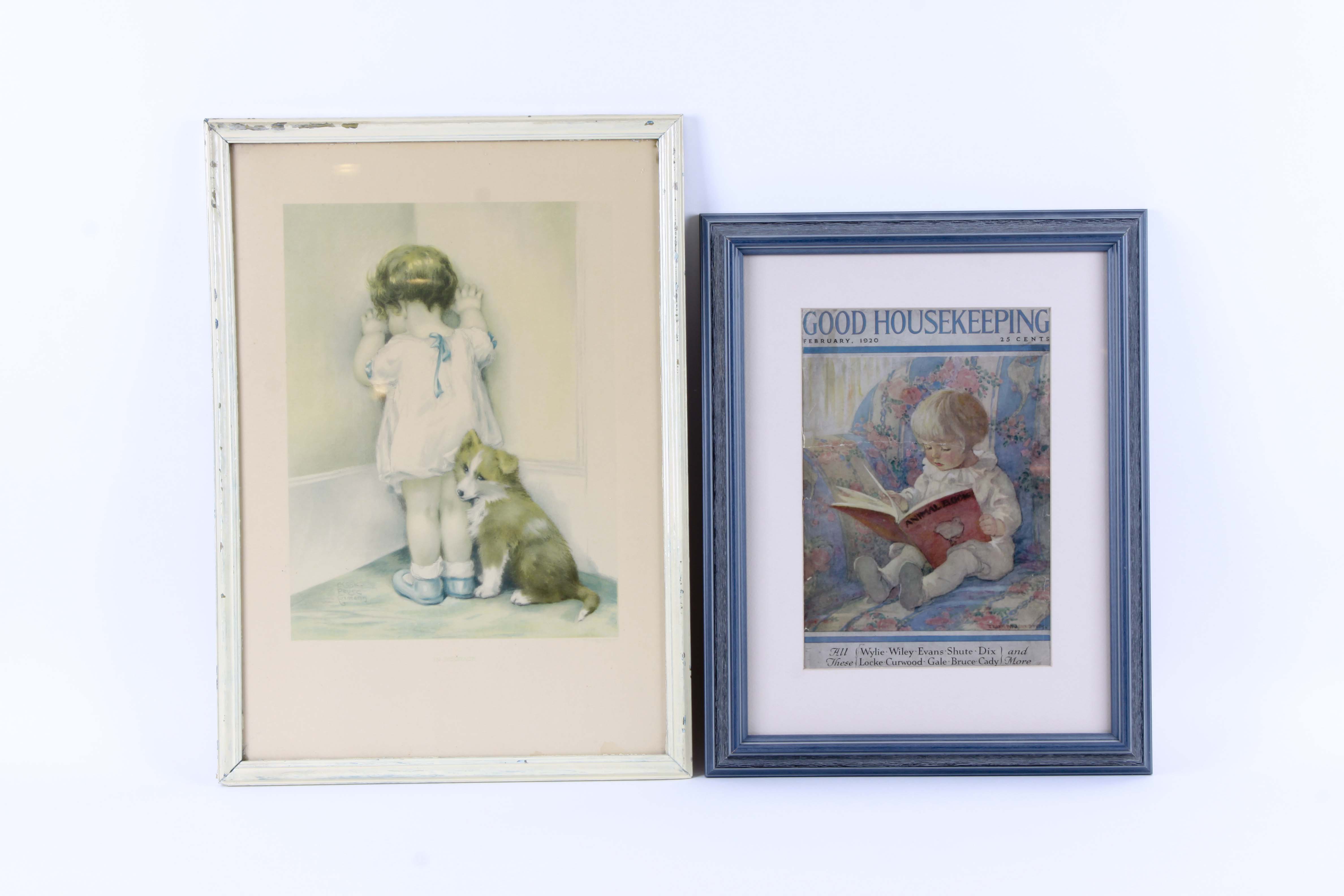 Bessie Pease Gutmann Offset Lithograph "In Disgrace"