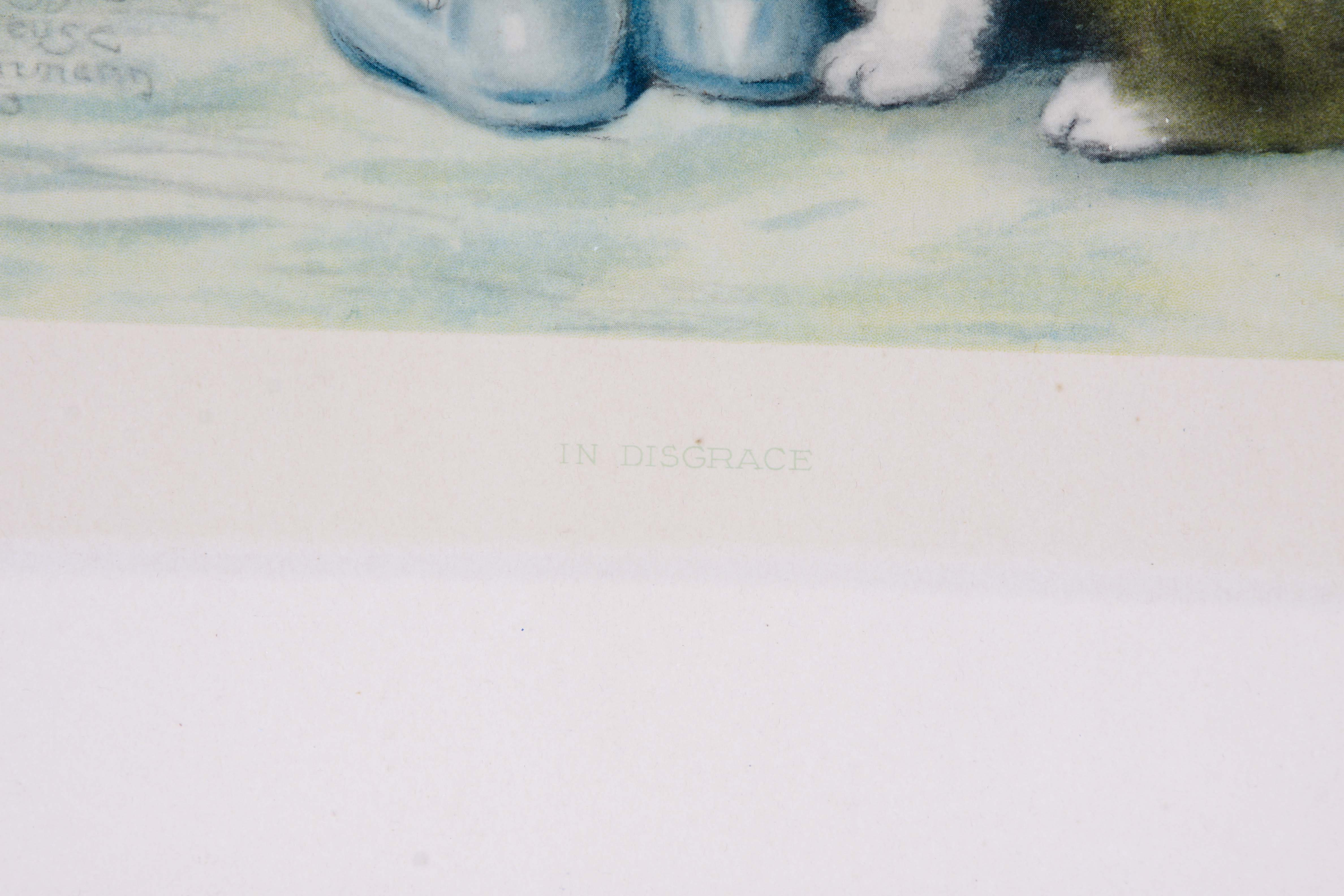 Bessie Pease Gutmann Offset Lithograph "In Disgrace"