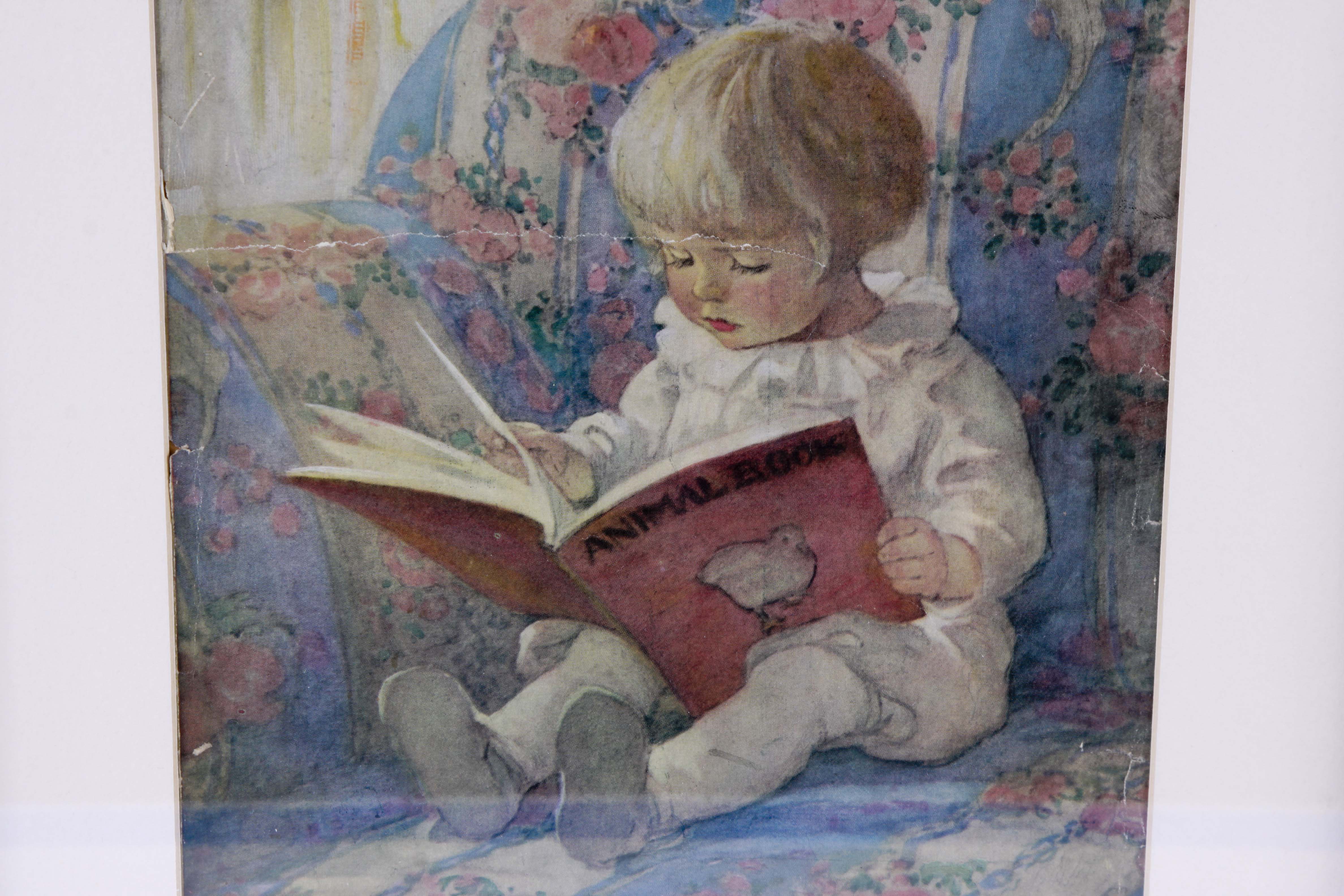 Bessie Pease Gutmann Offset Lithograph "In Disgrace"