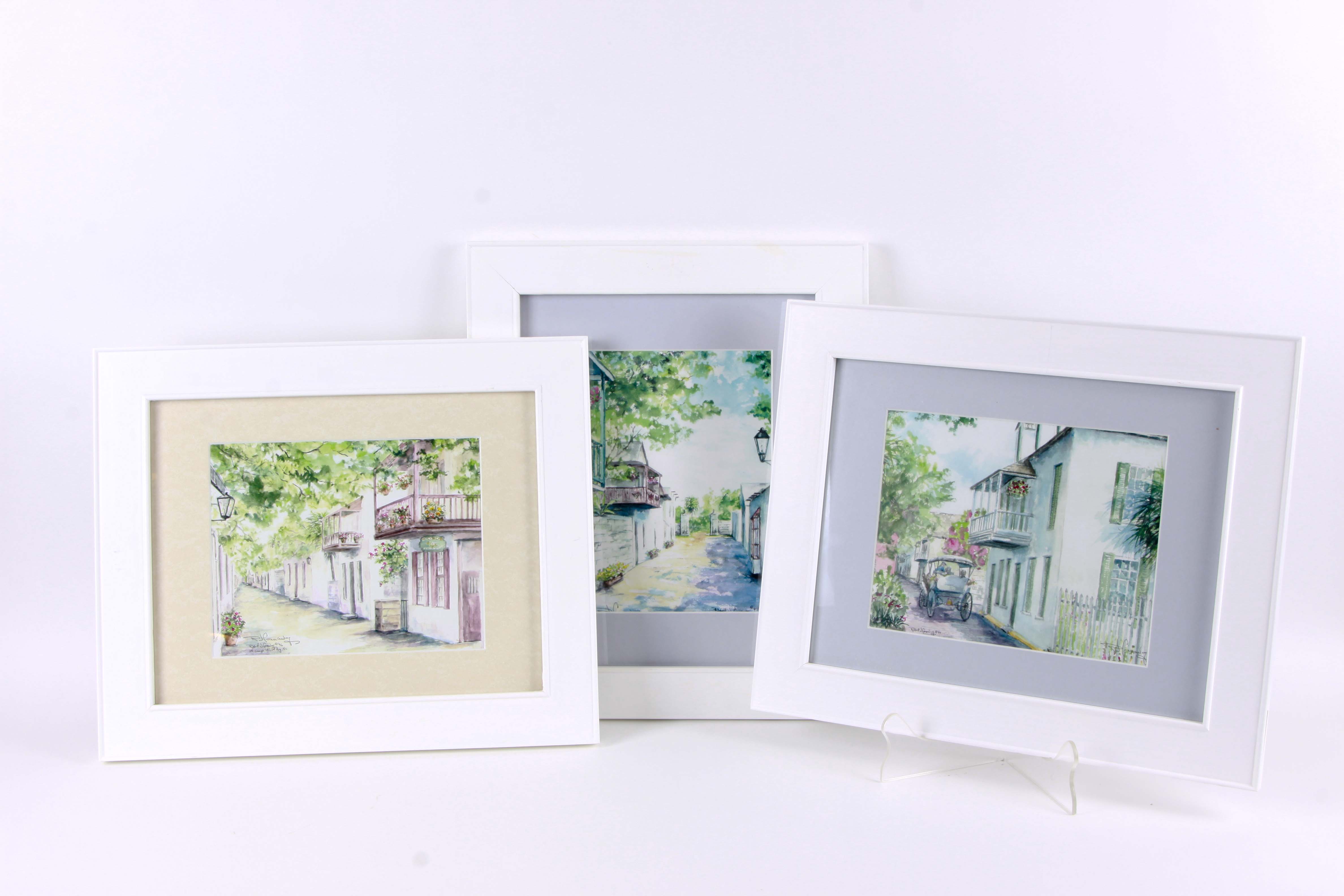 Robert W. Connoway Framed Offset Lithographs