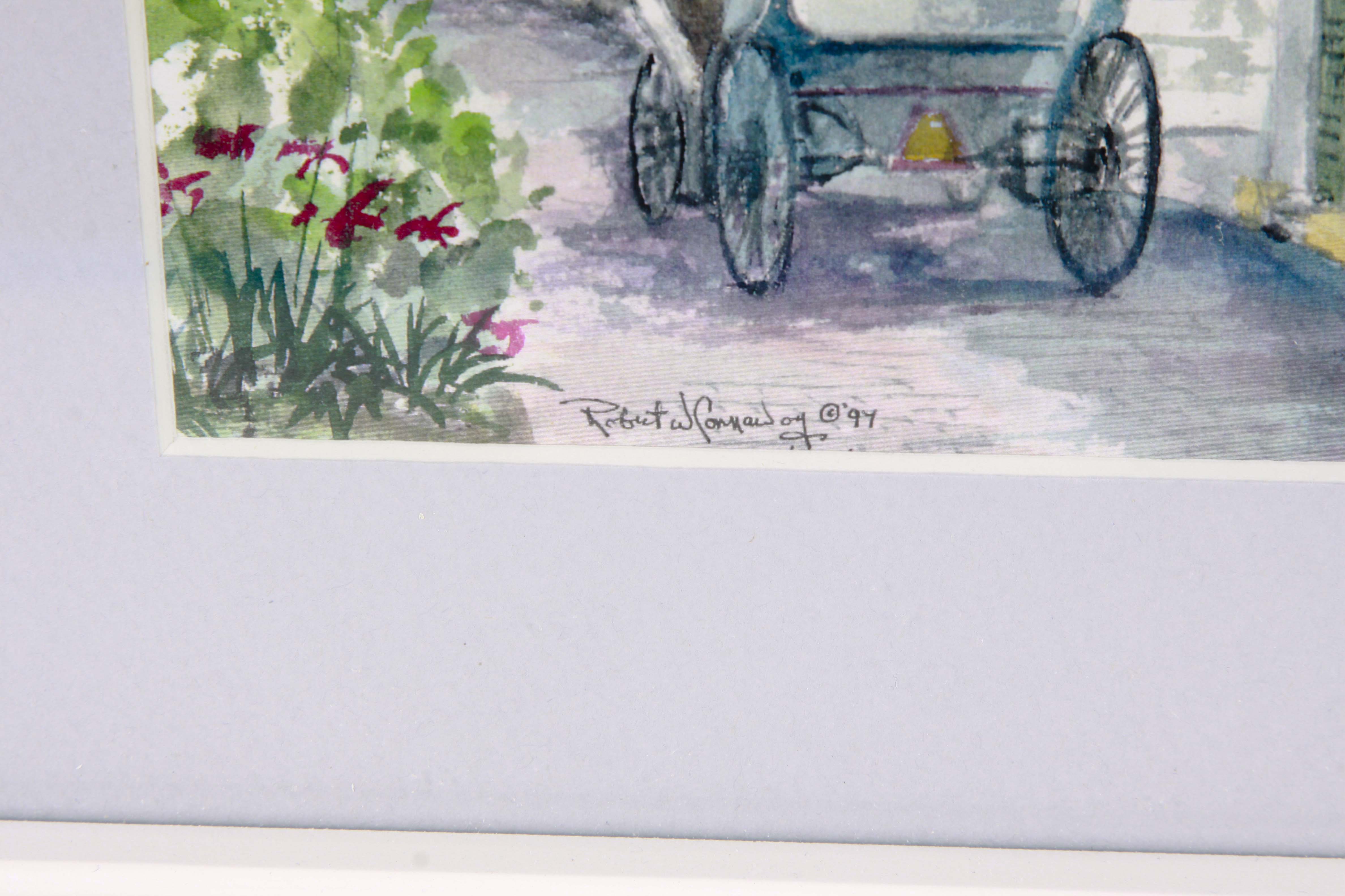 Robert W. Connoway Framed Offset Lithographs