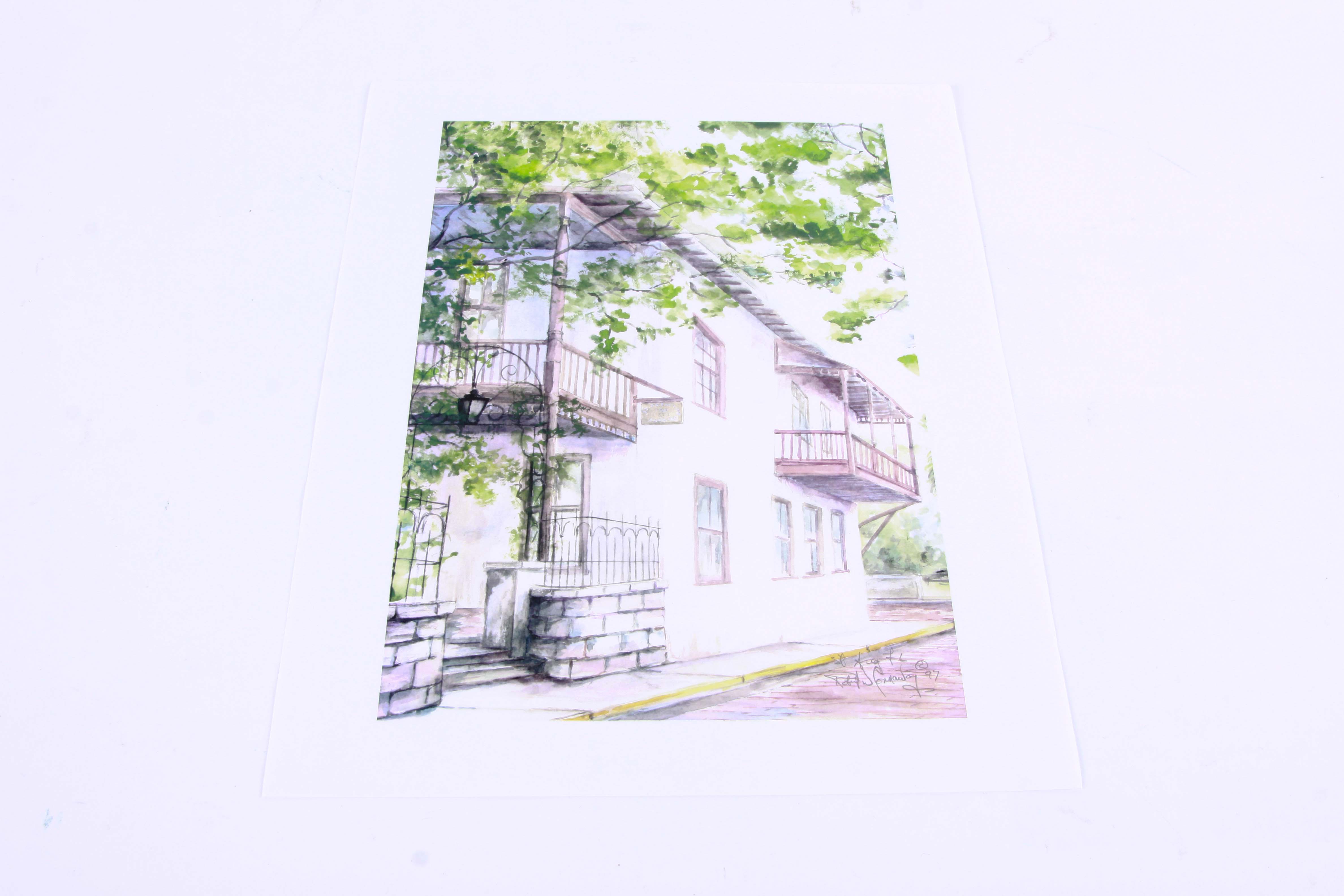 Robert W. Connoway Framed Offset Lithographs