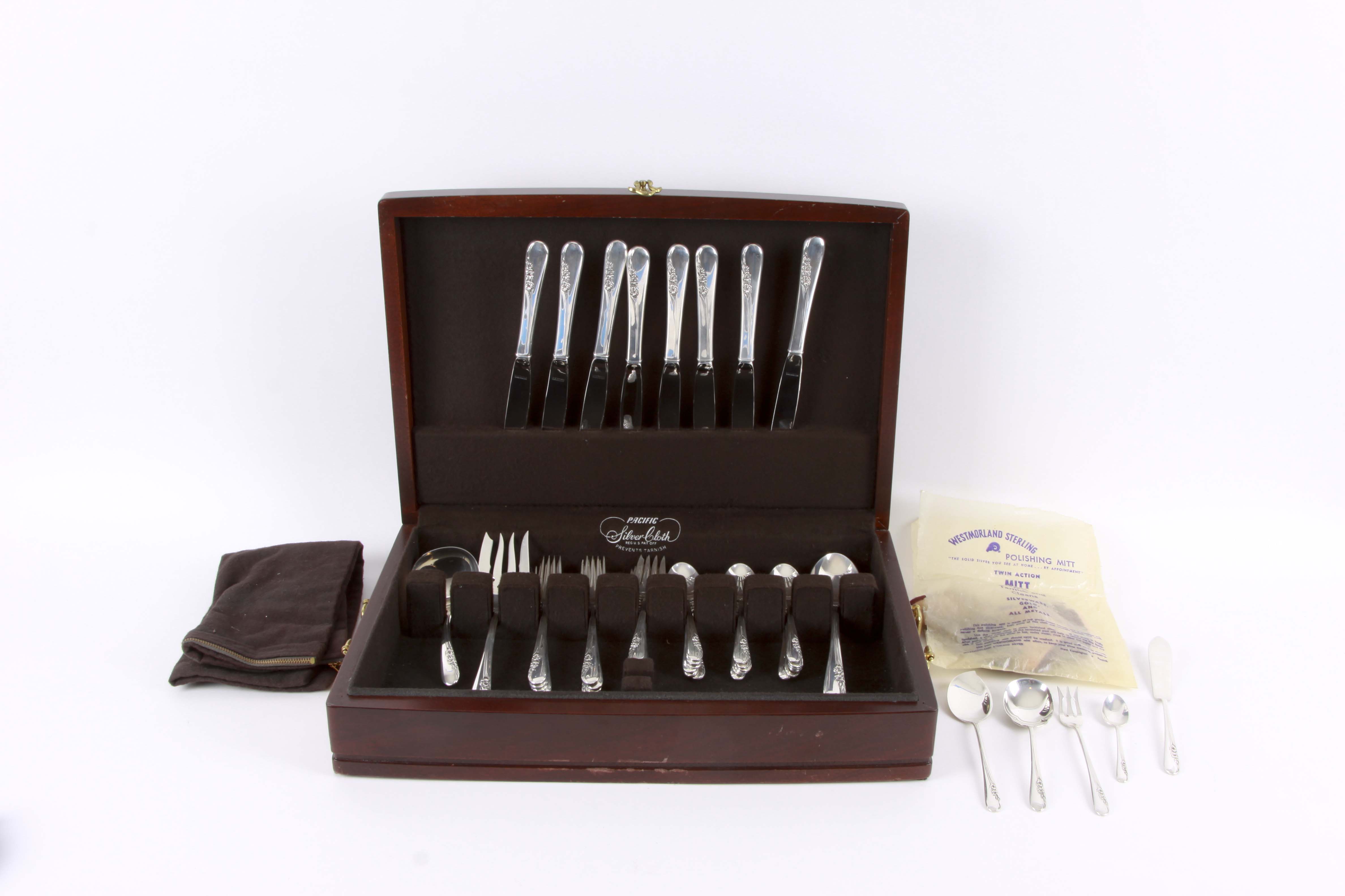 International Sterling Silver "Blossom Time" Flatware Set
