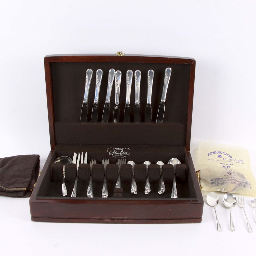 International Sterling Silver "Blossom Time" Flatware Set