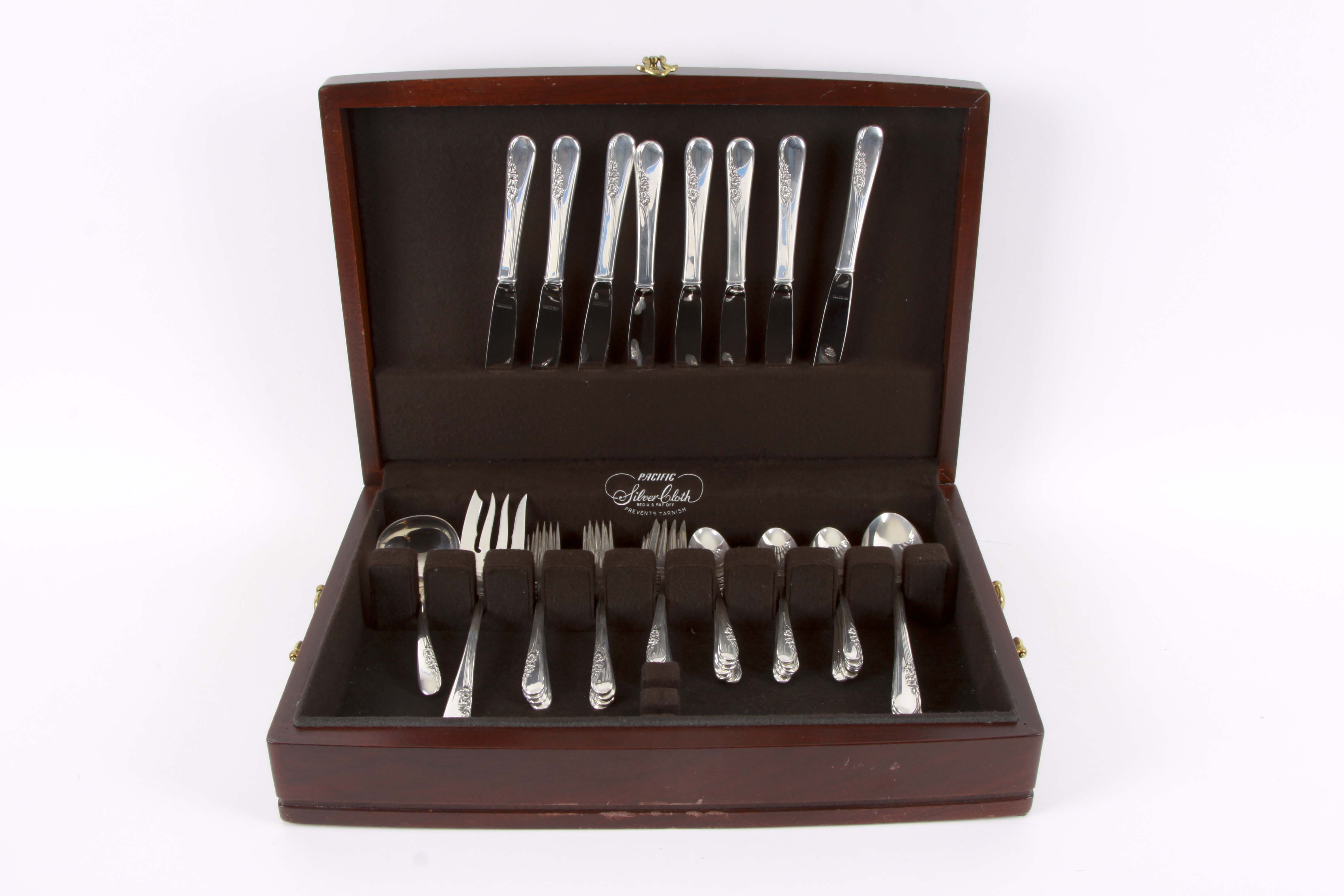 International Sterling Silver "Blossom Time" Flatware Set