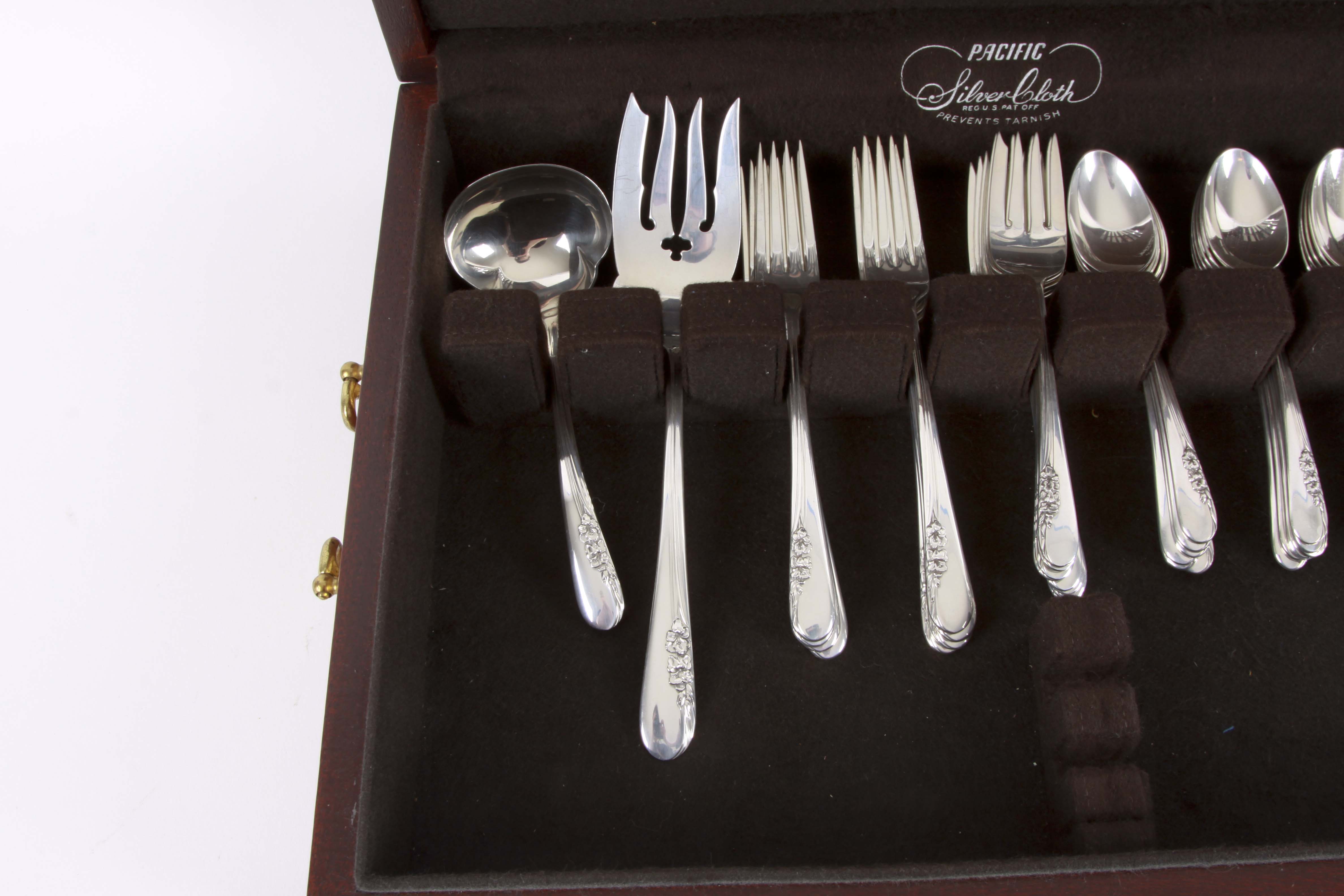 International Sterling Silver "Blossom Time" Flatware Set