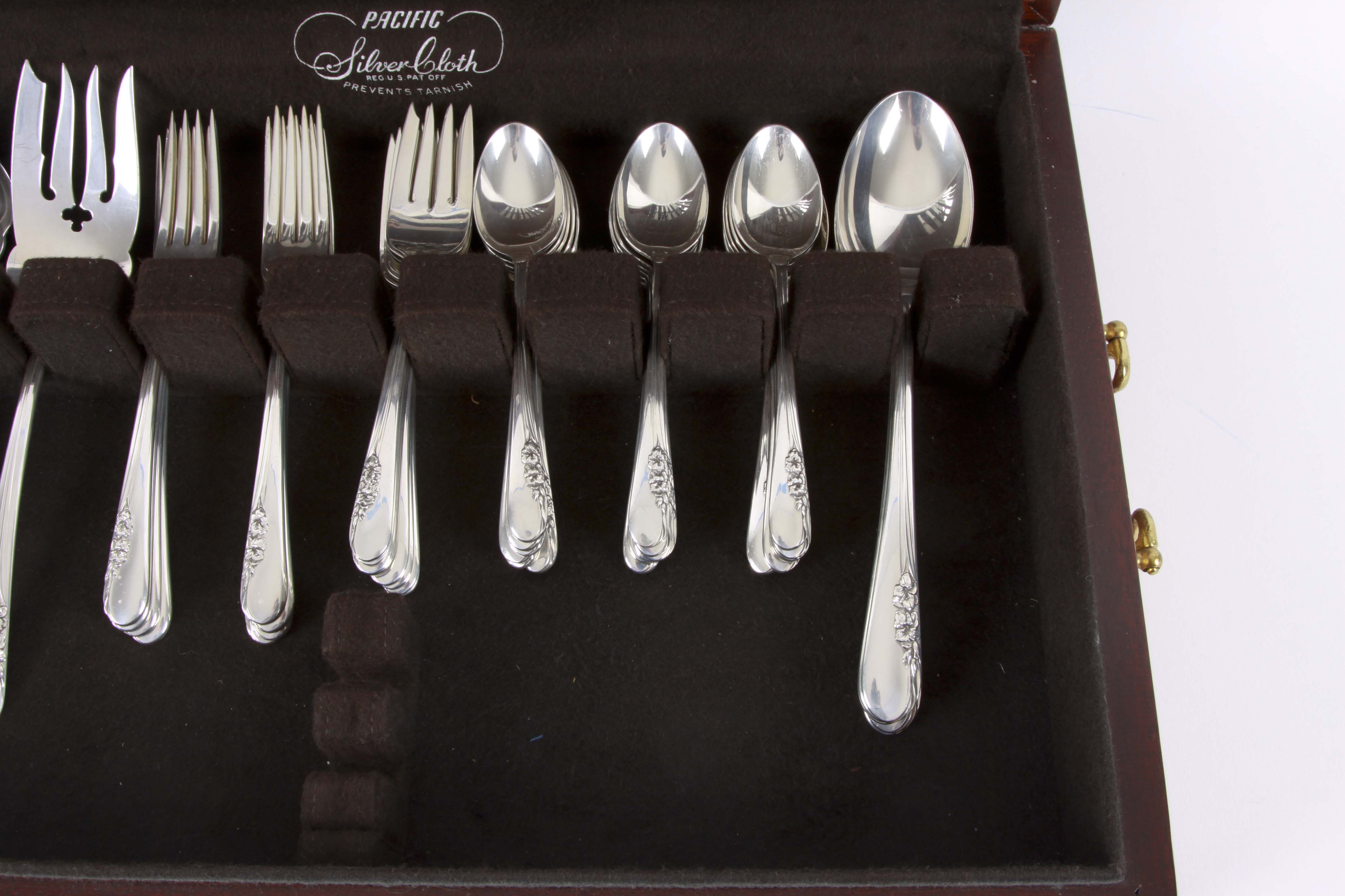 International Sterling Silver "Blossom Time" Flatware Set