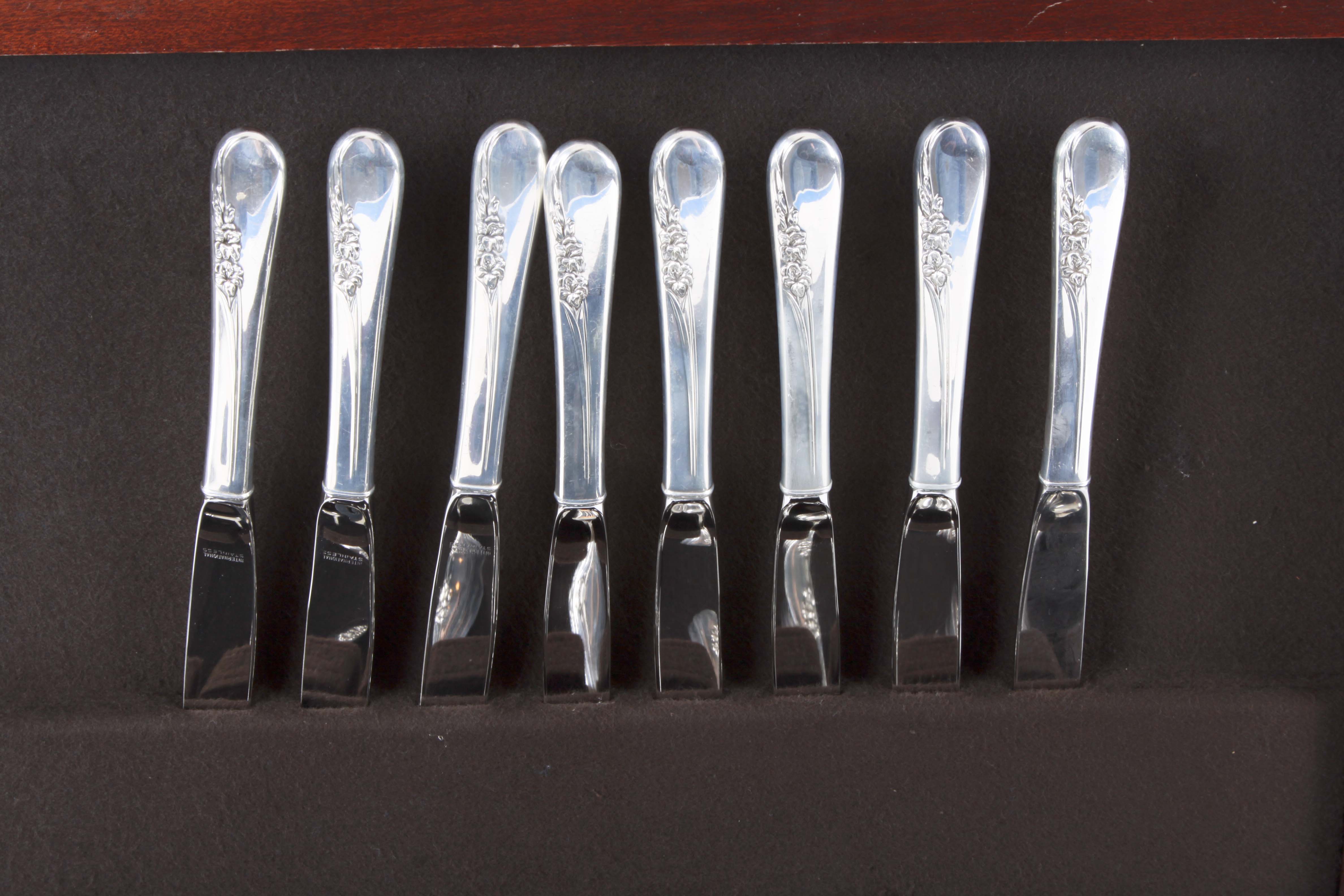 International Sterling Silver "Blossom Time" Flatware Set
