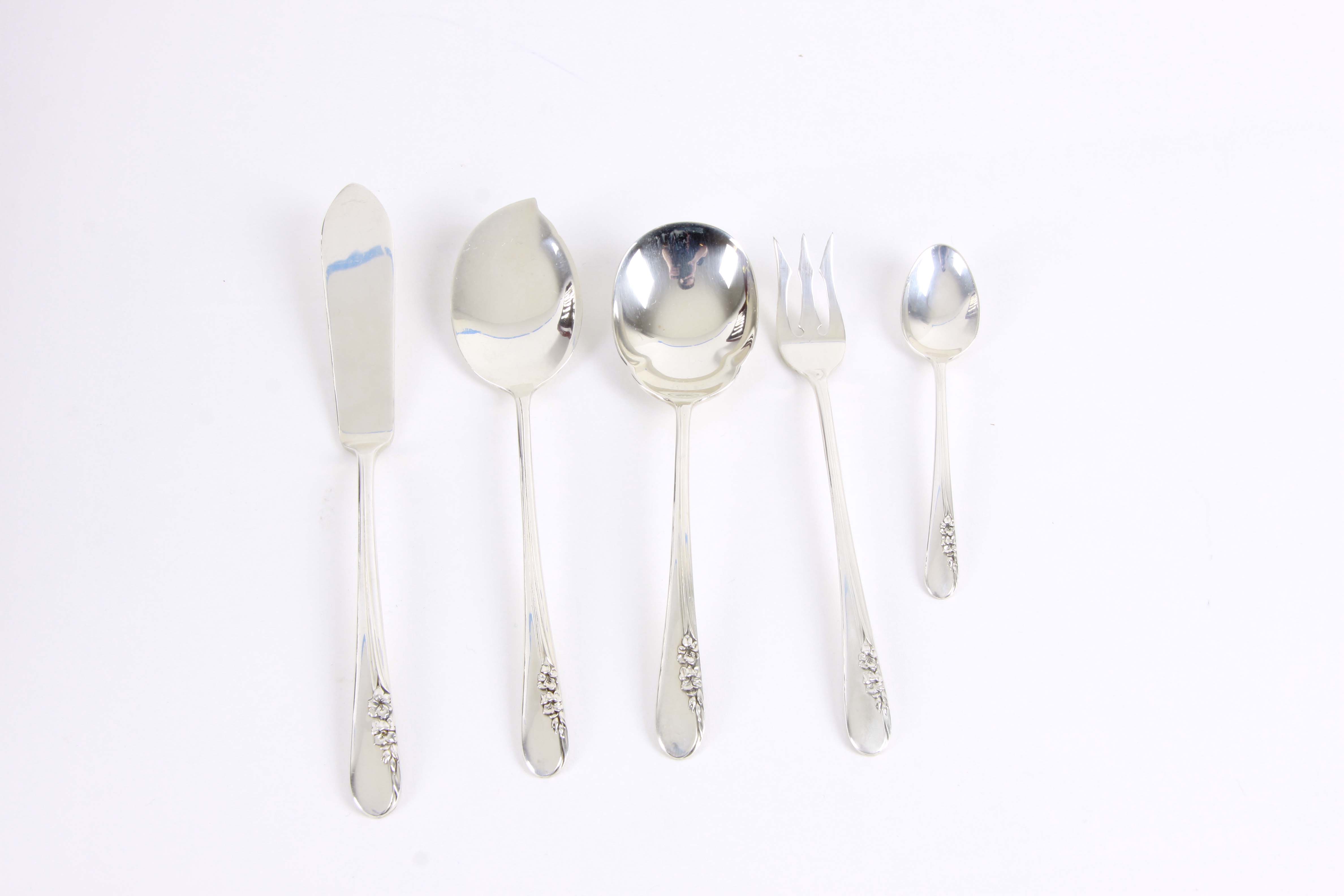 International Sterling Silver "Blossom Time" Flatware Set