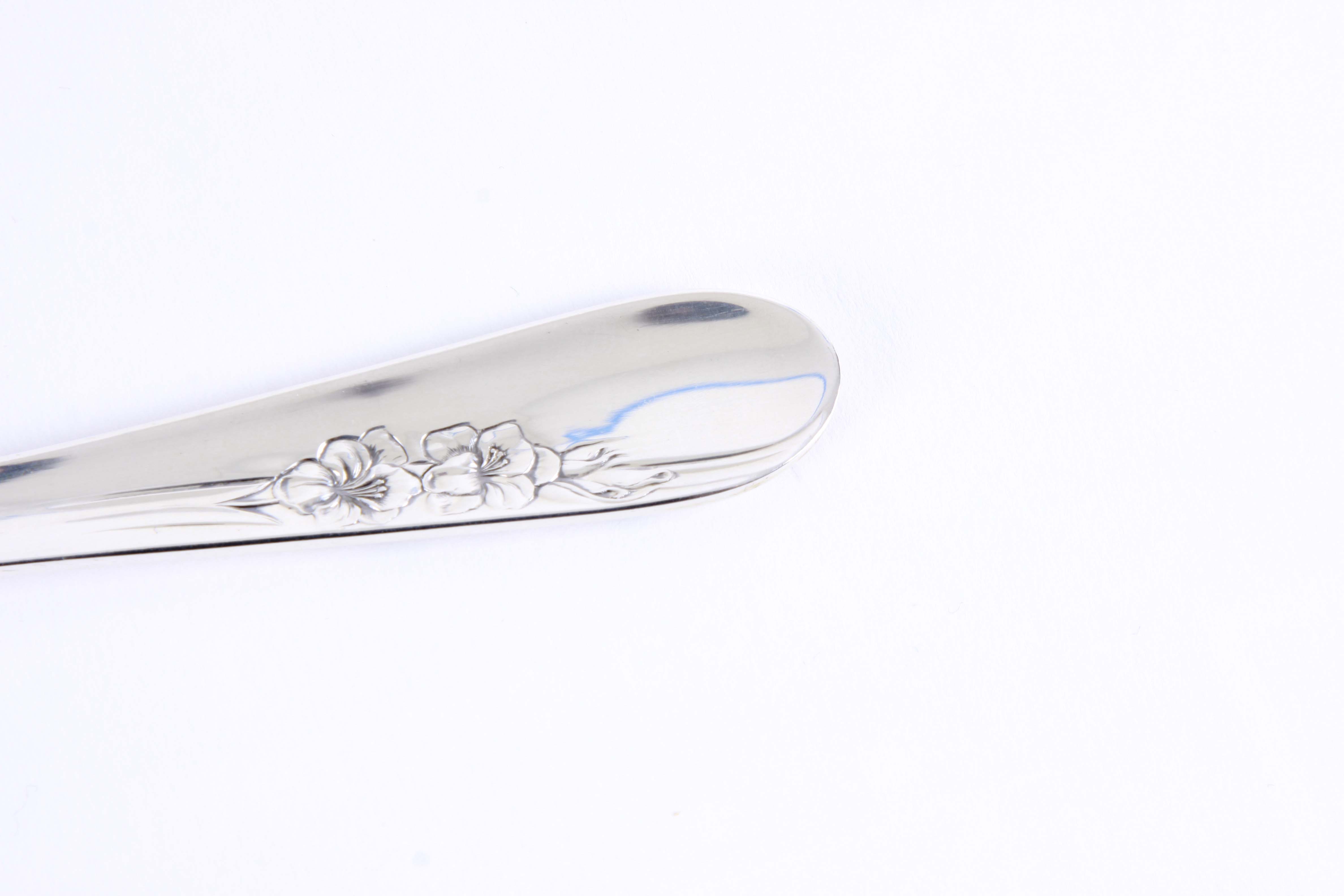 International Sterling Silver "Blossom Time" Flatware Set