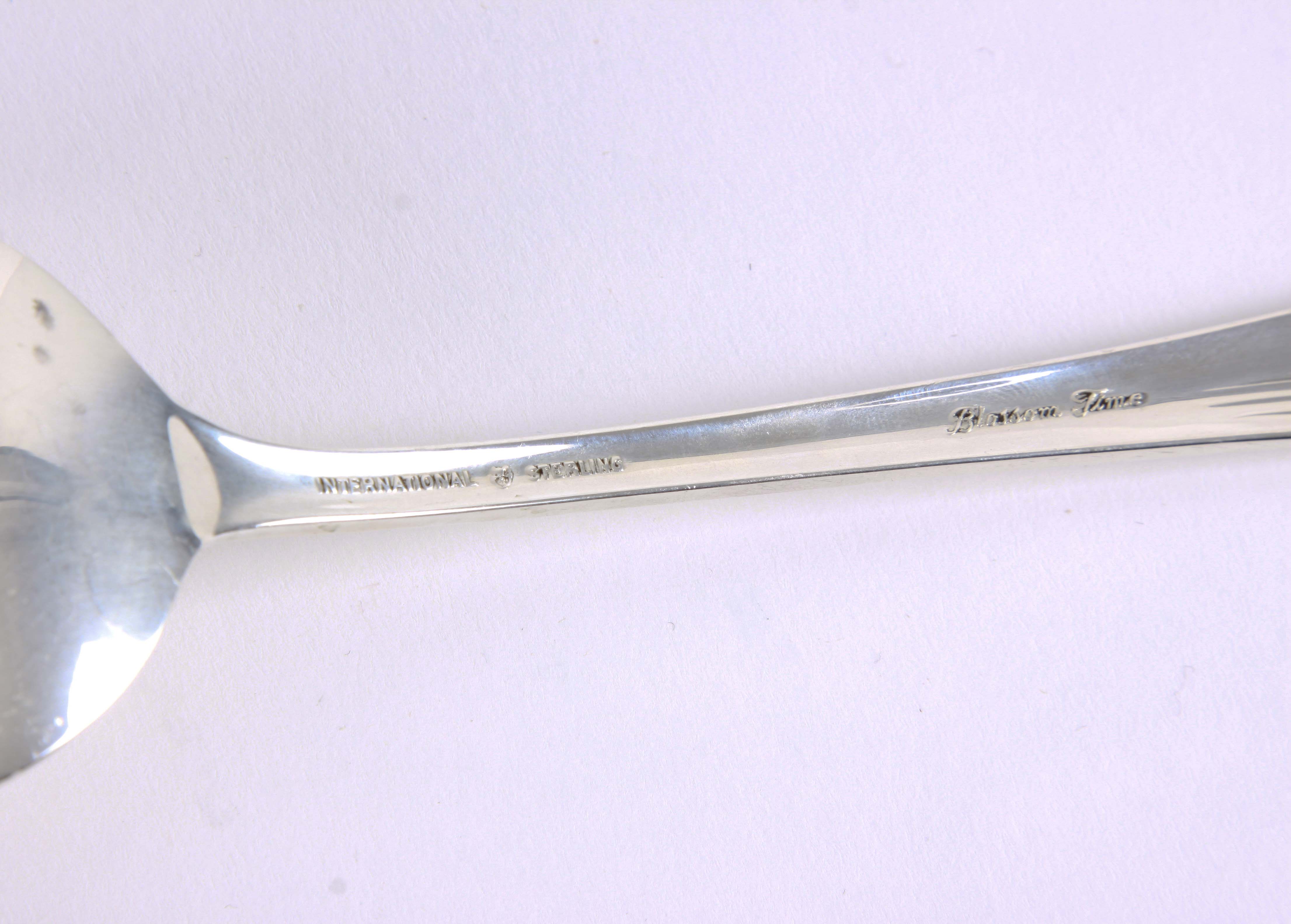 International Sterling Silver "Blossom Time" Flatware Set