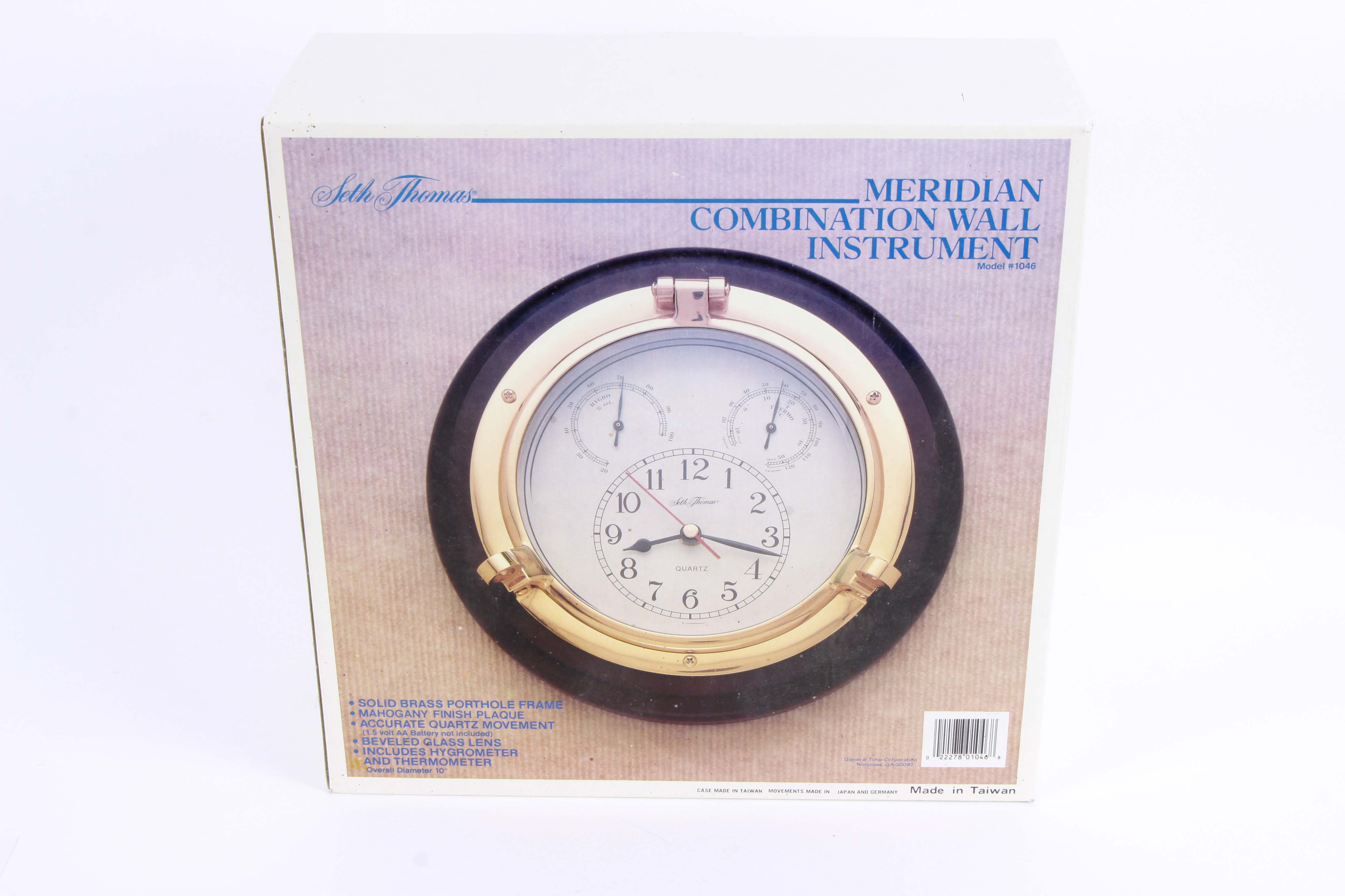 Meridian Seth Thomas Combination Wall Instrument