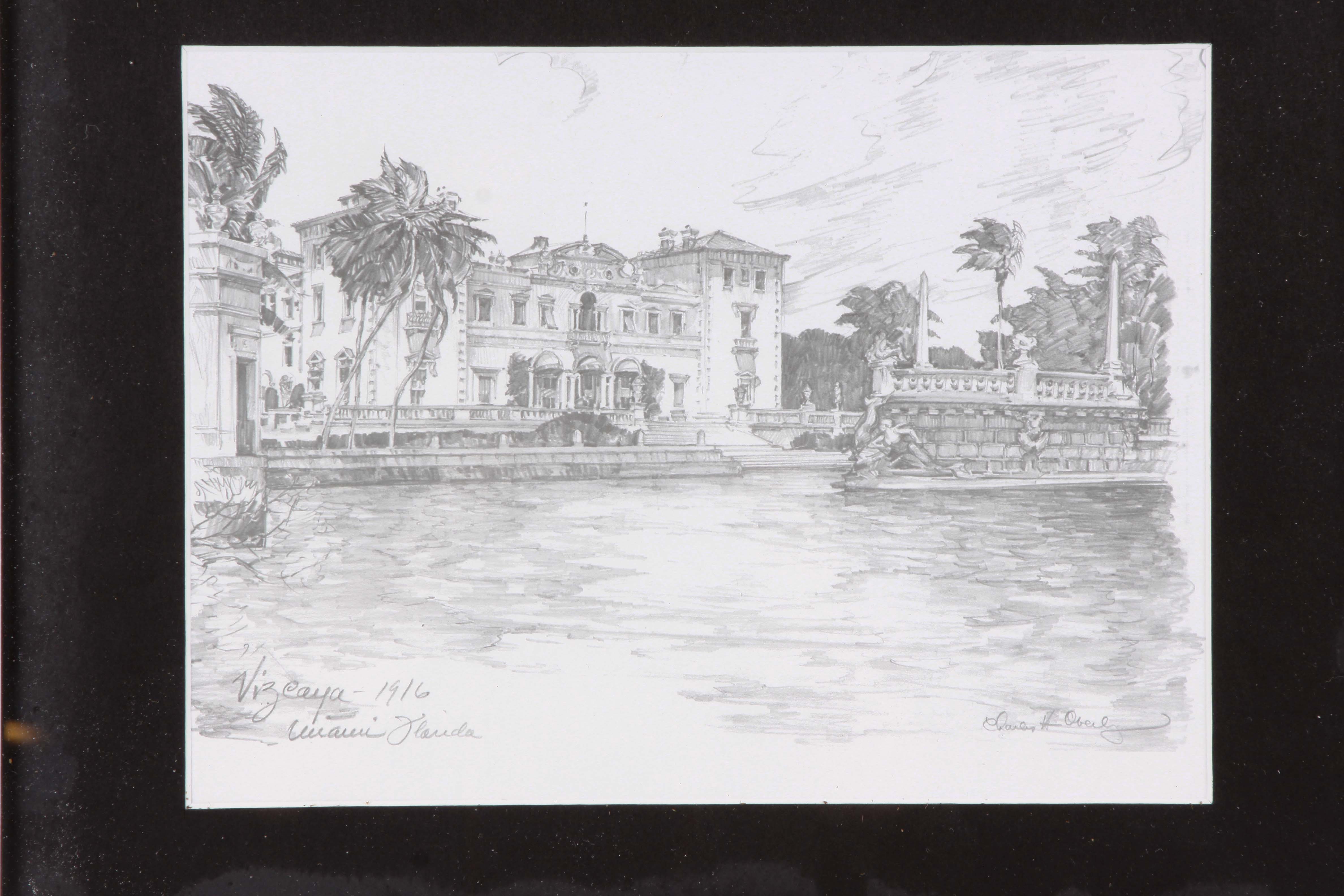 Charles H. Overly Framed Offset Lithograph