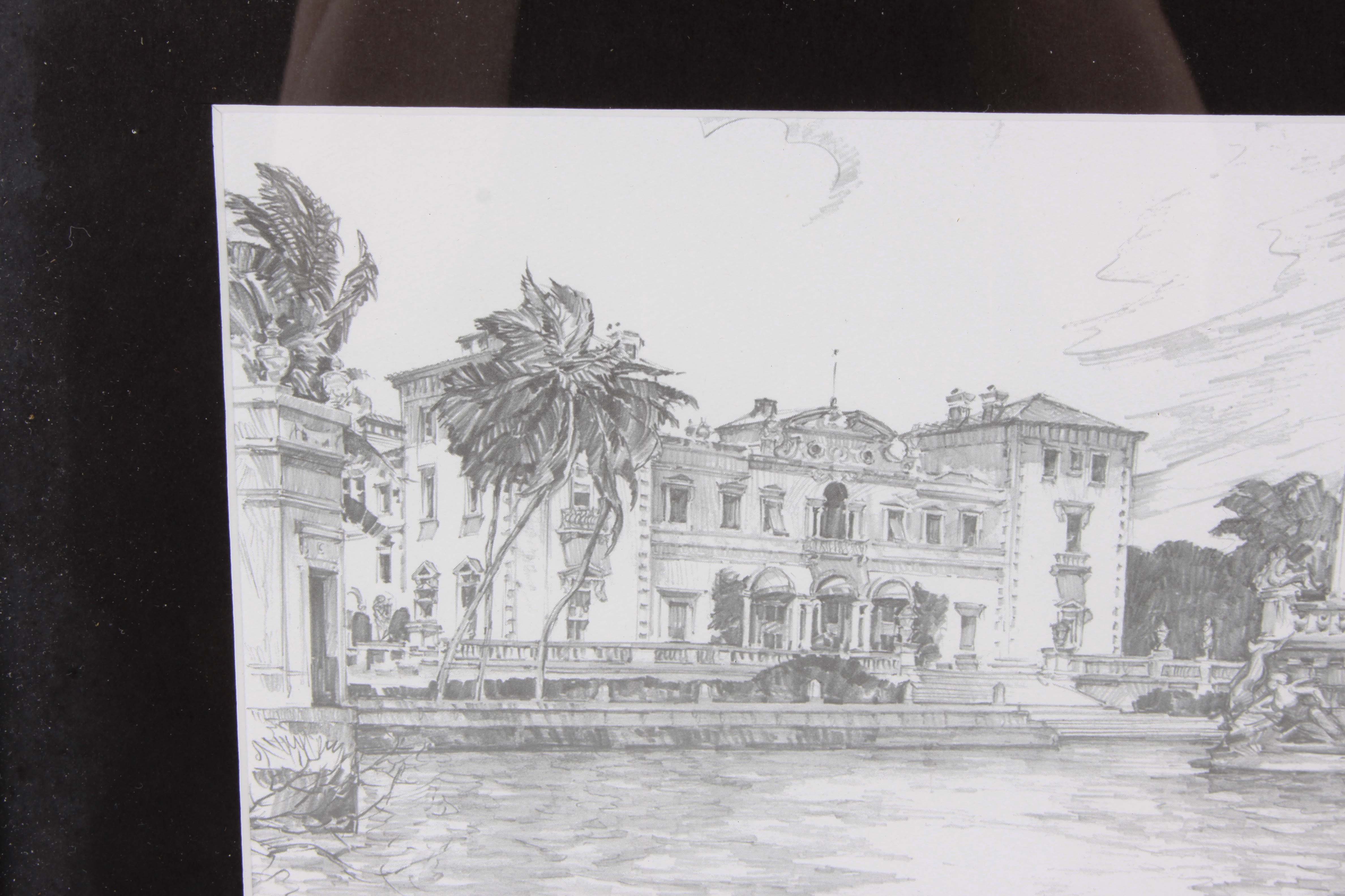 Charles H. Overly Framed Offset Lithograph