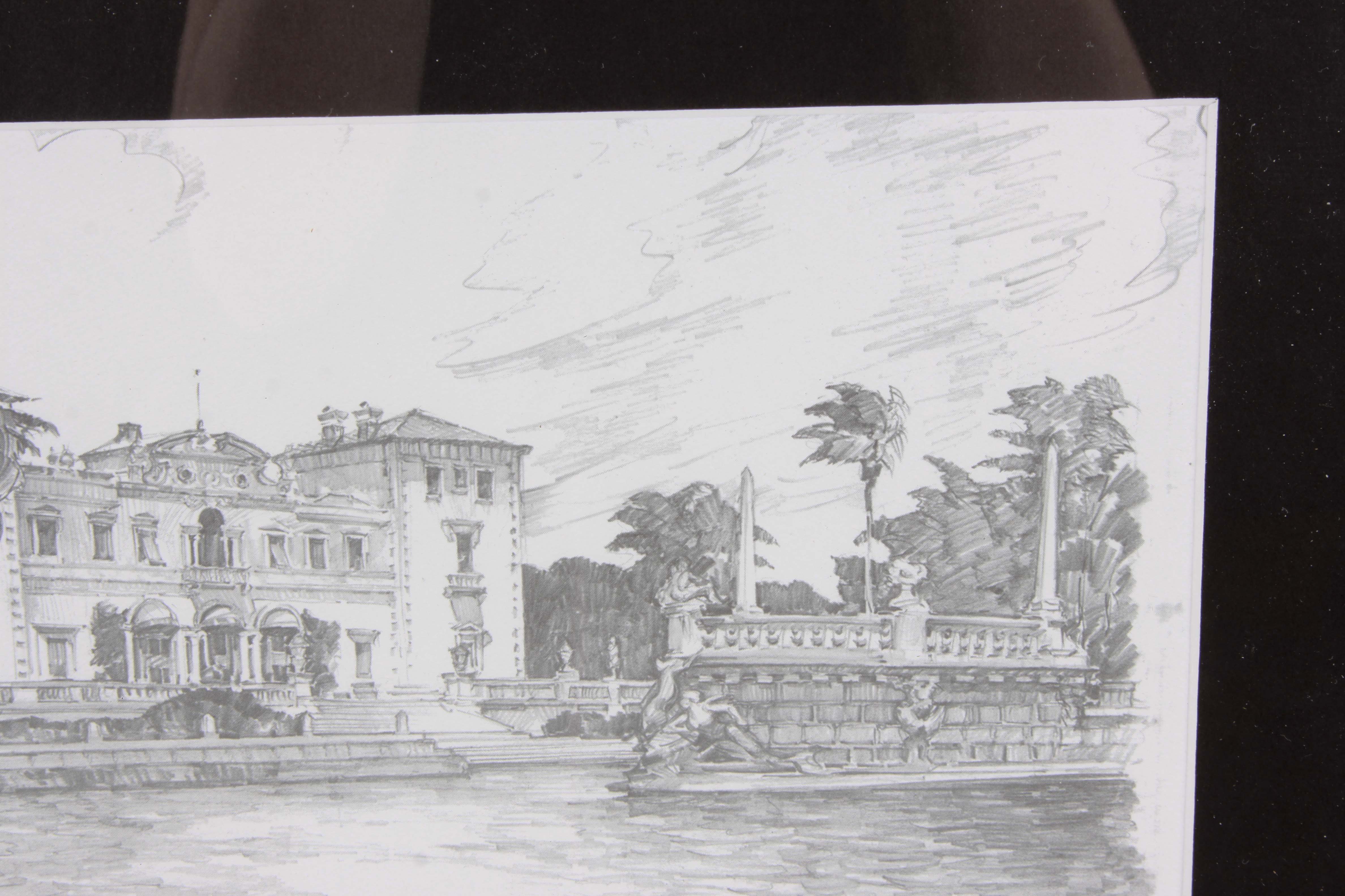 Charles H. Overly Framed Offset Lithograph