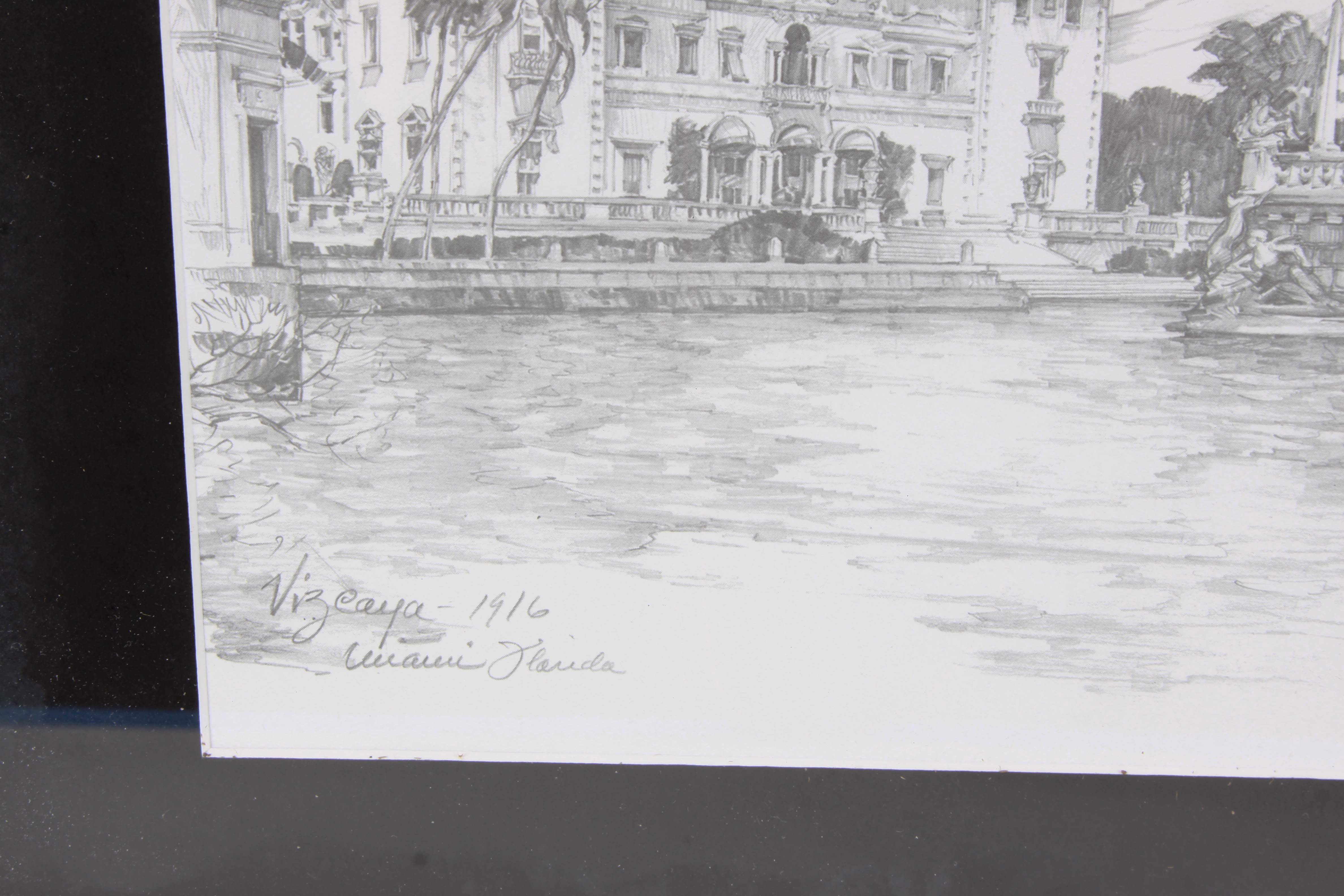 Charles H. Overly Framed Offset Lithograph