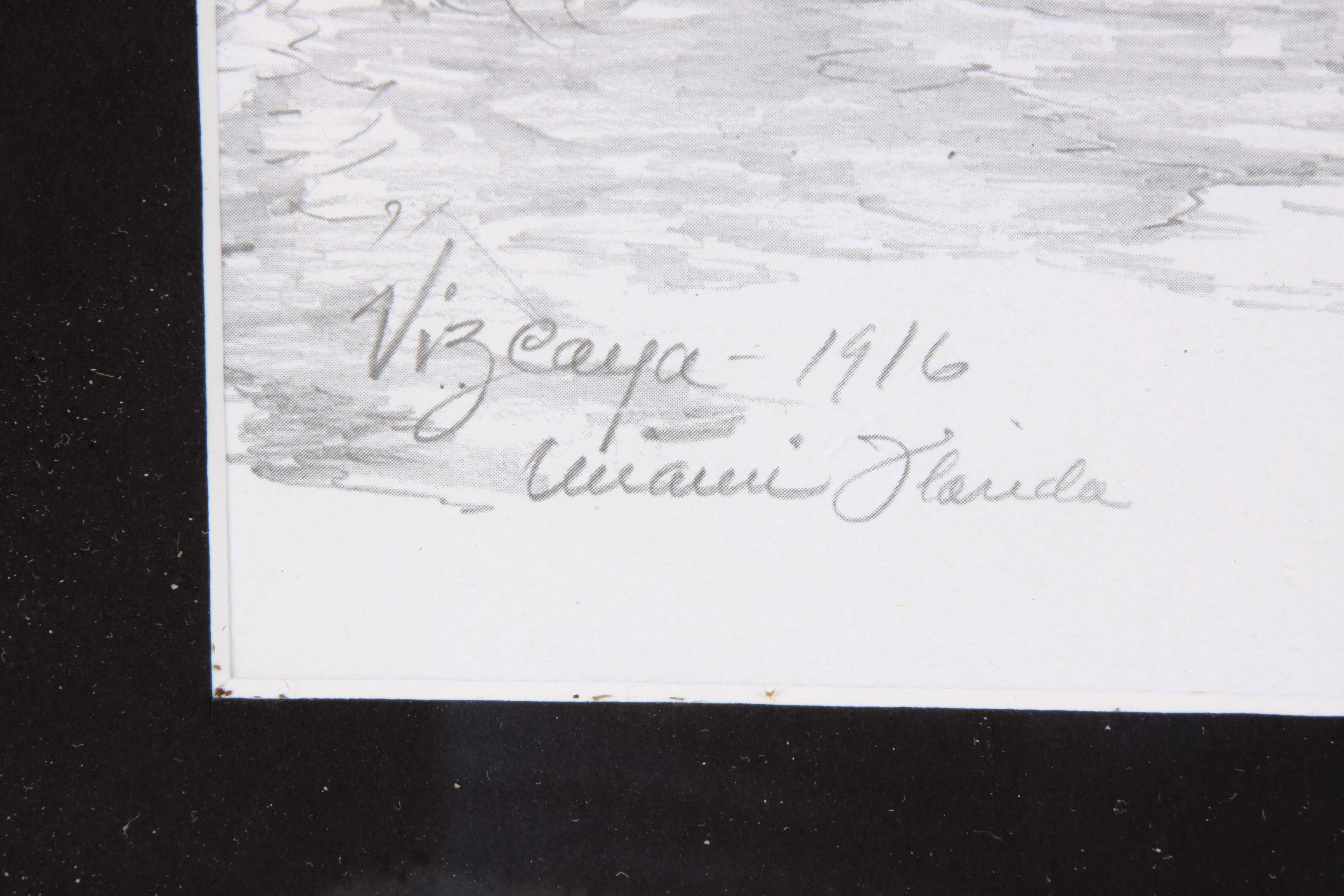 Charles H. Overly Framed Offset Lithograph