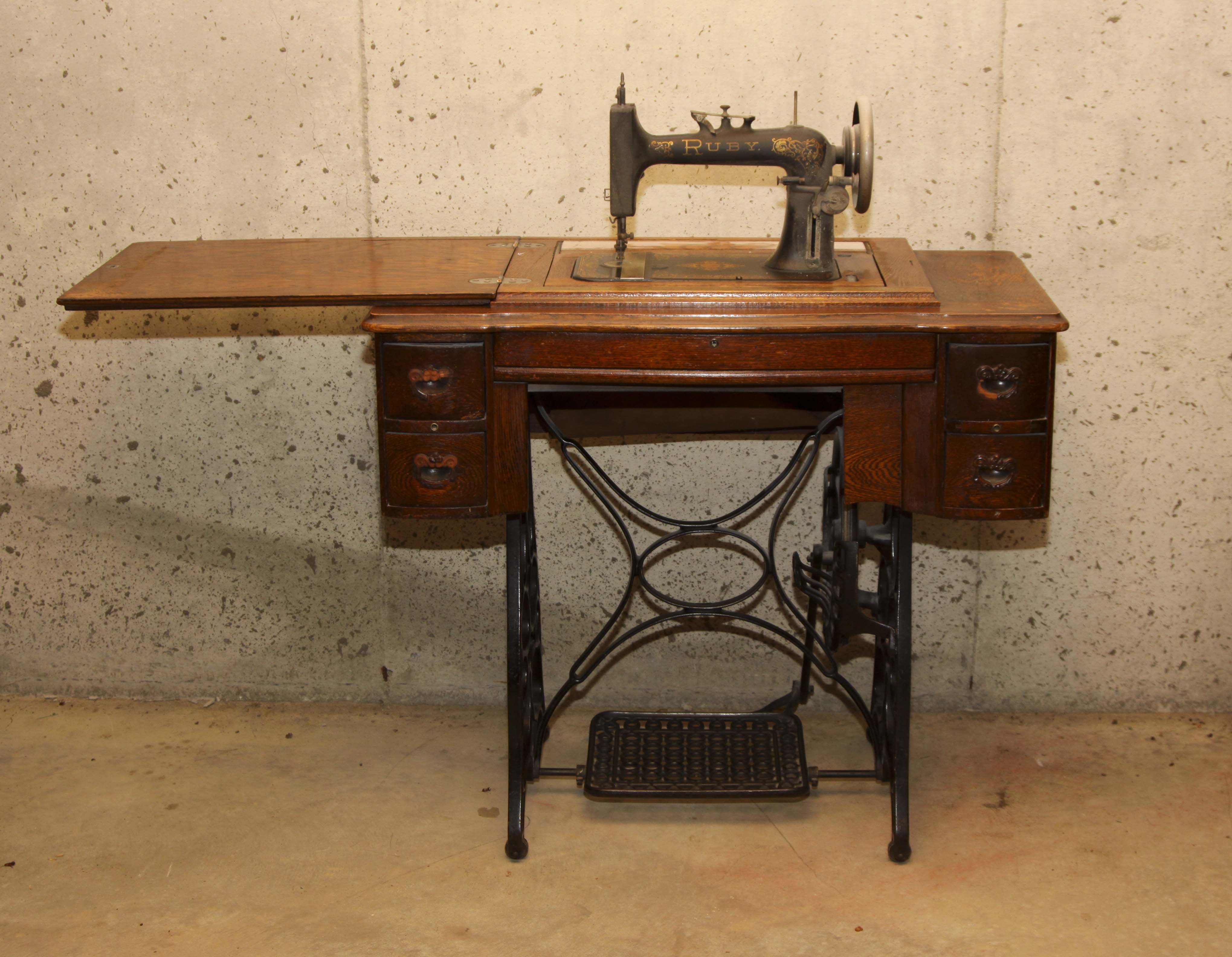 Antique Ruby Treadle Sewing Machine