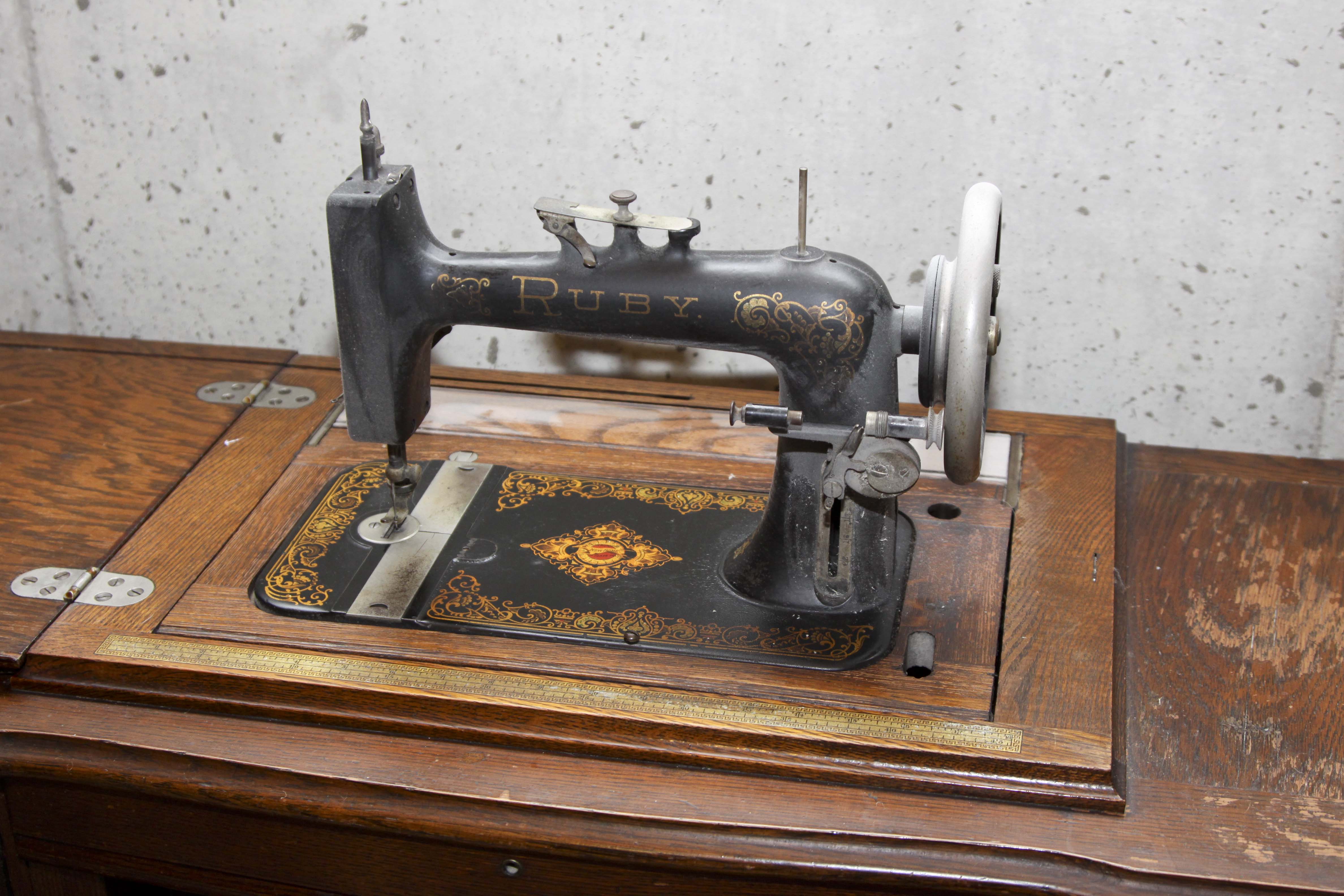 Antique Ruby Treadle Sewing Machine