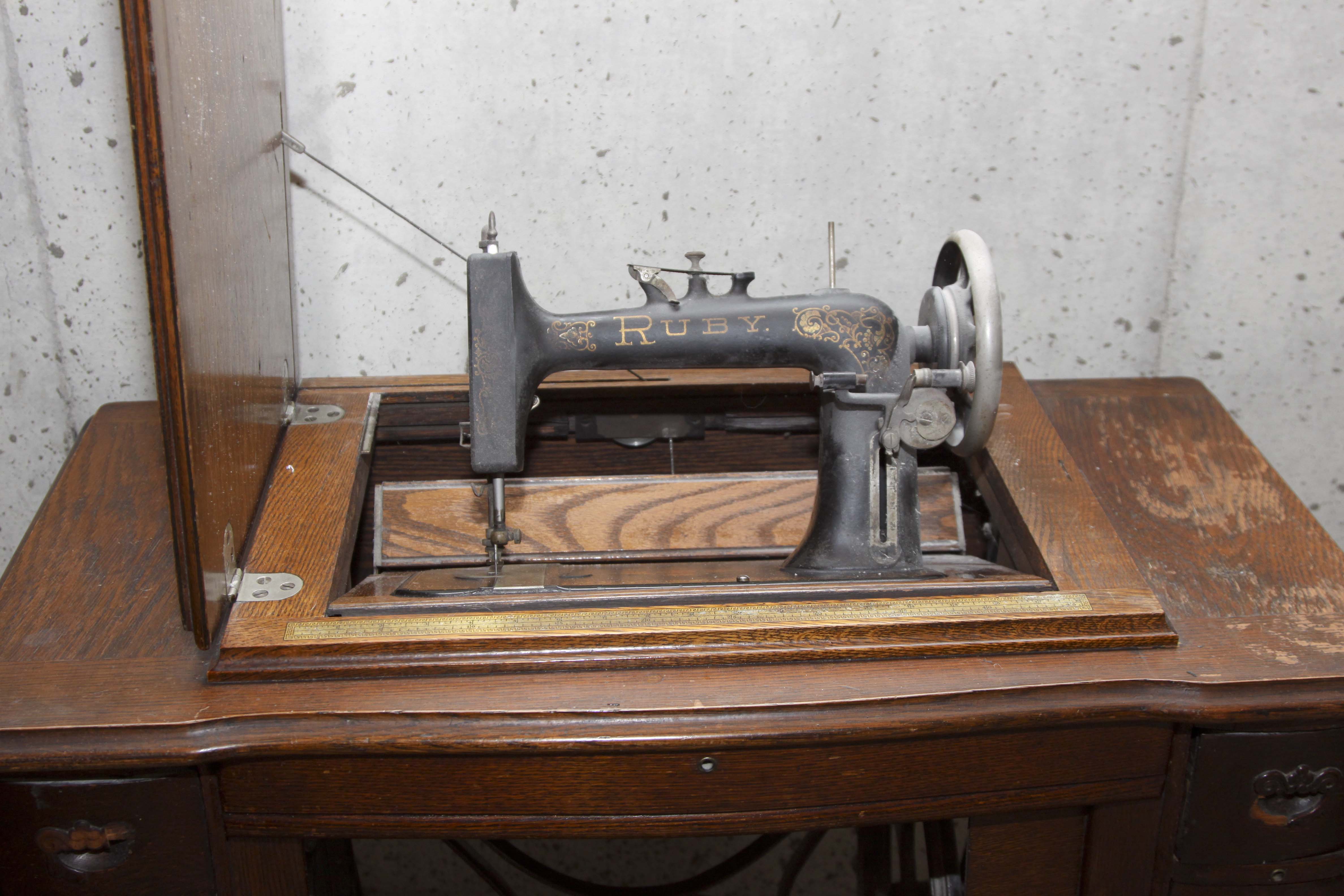 Antique Ruby Treadle Sewing Machine