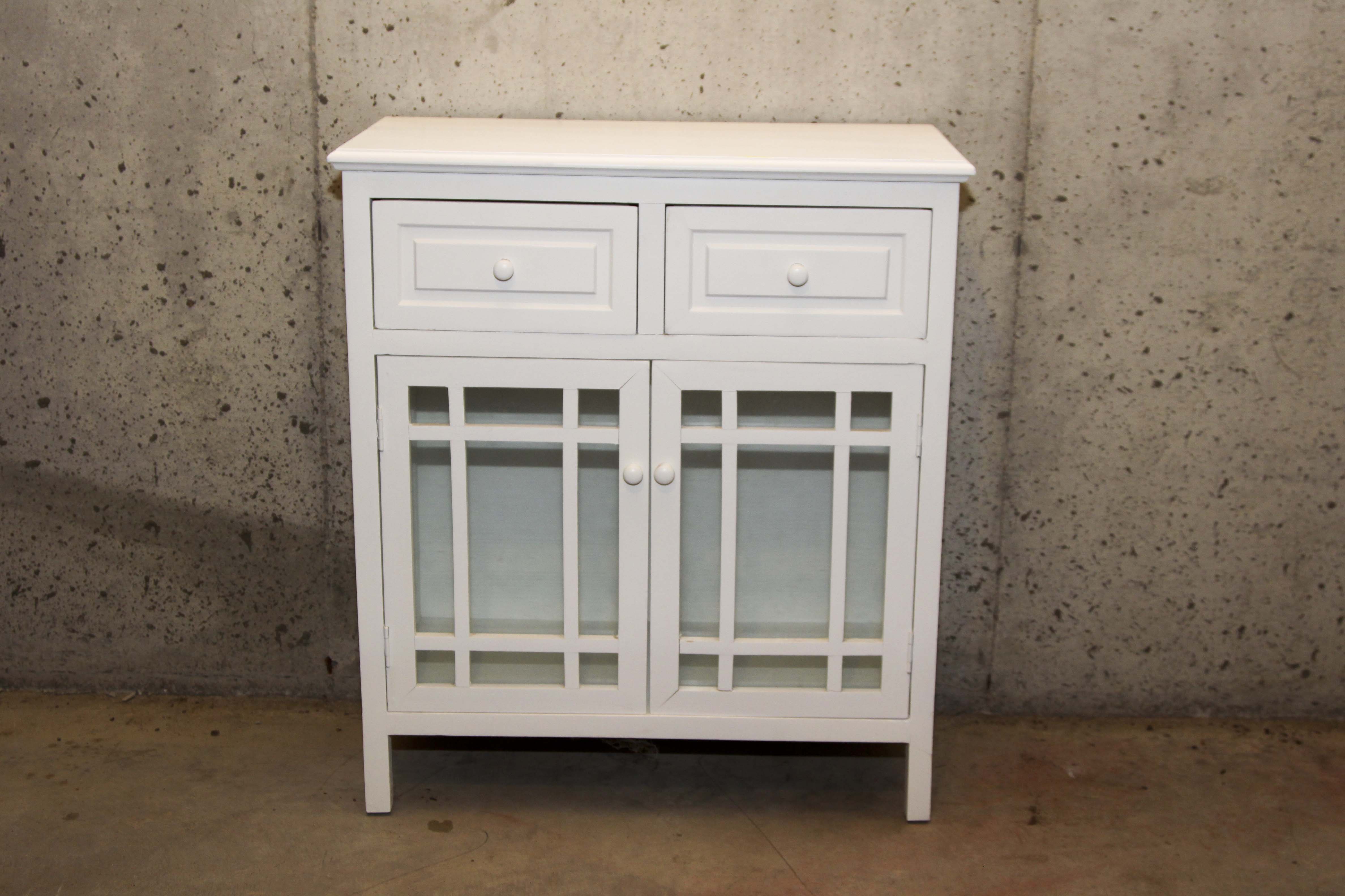 Contemporary White Cabinet
