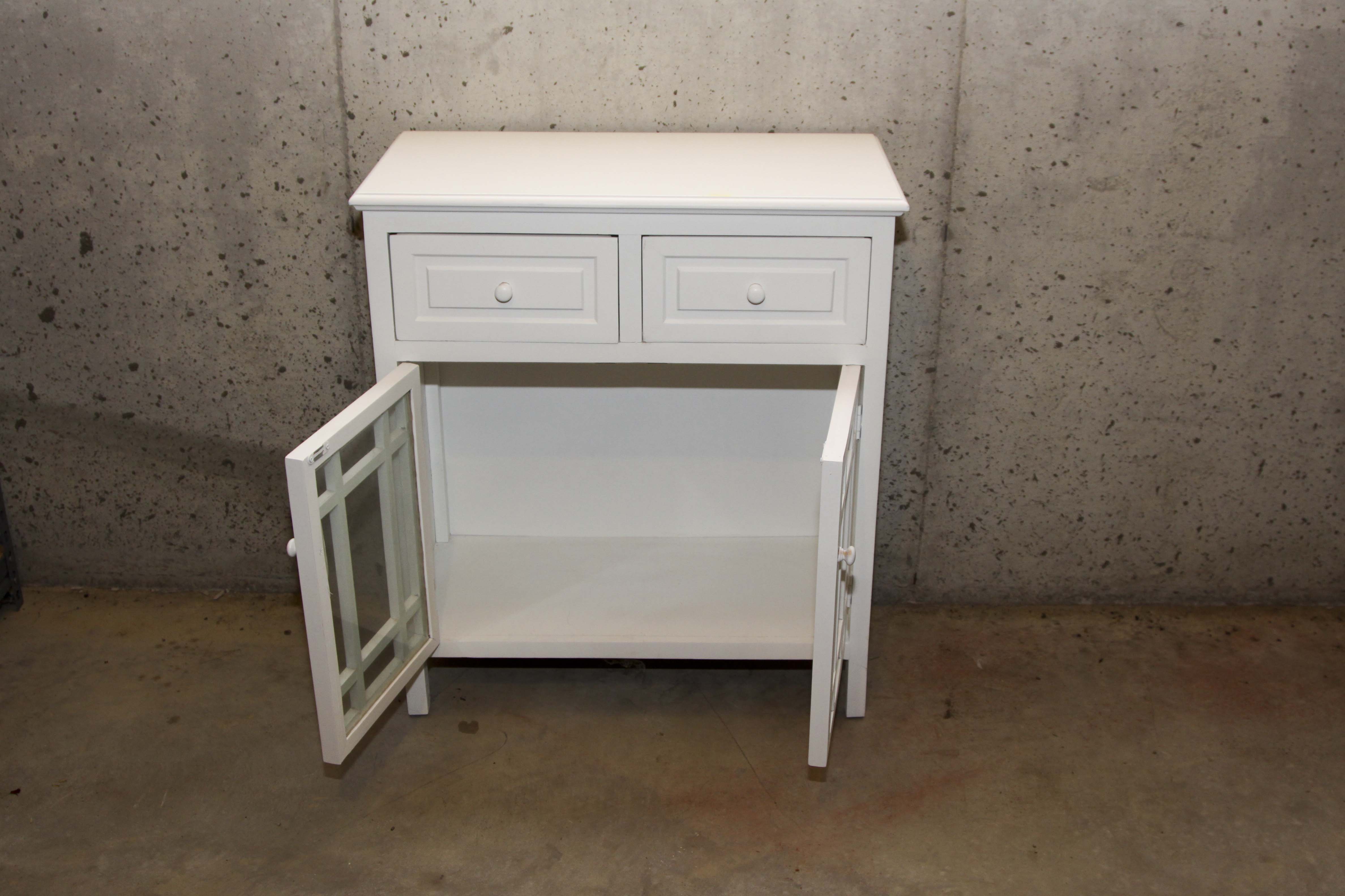 Contemporary White Cabinet