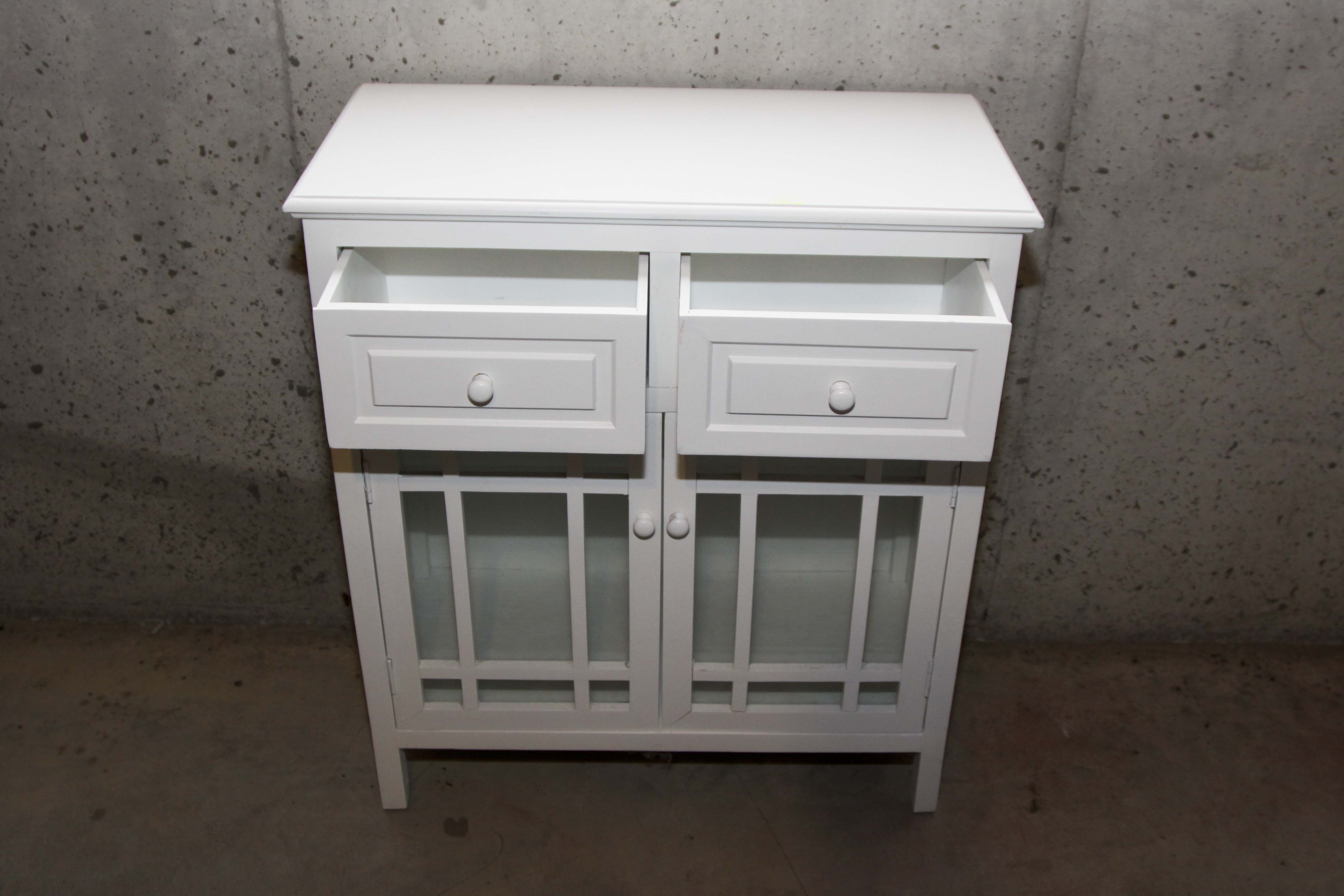 Contemporary White Cabinet