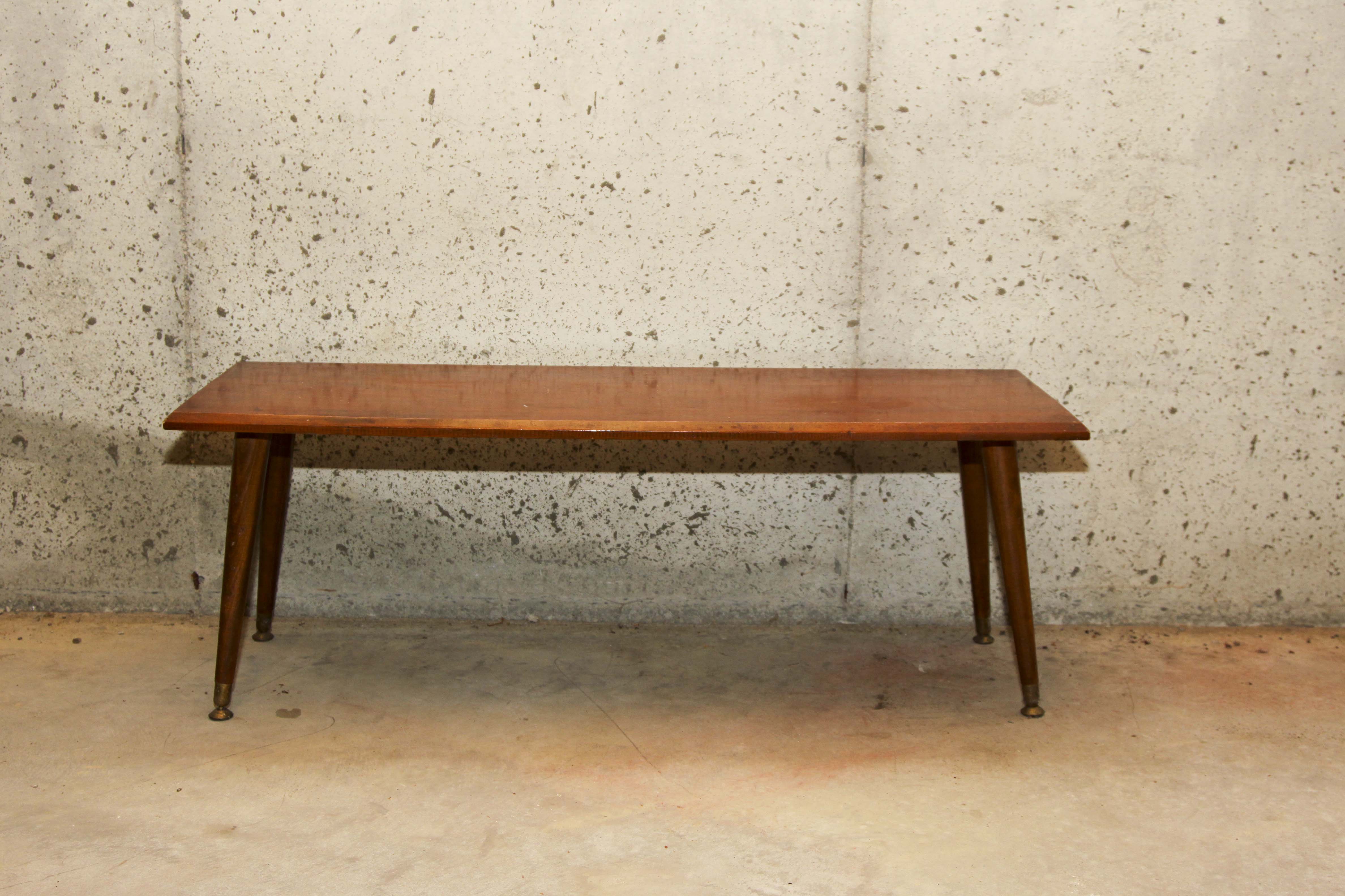 Mid Century Modern Wooden Bench