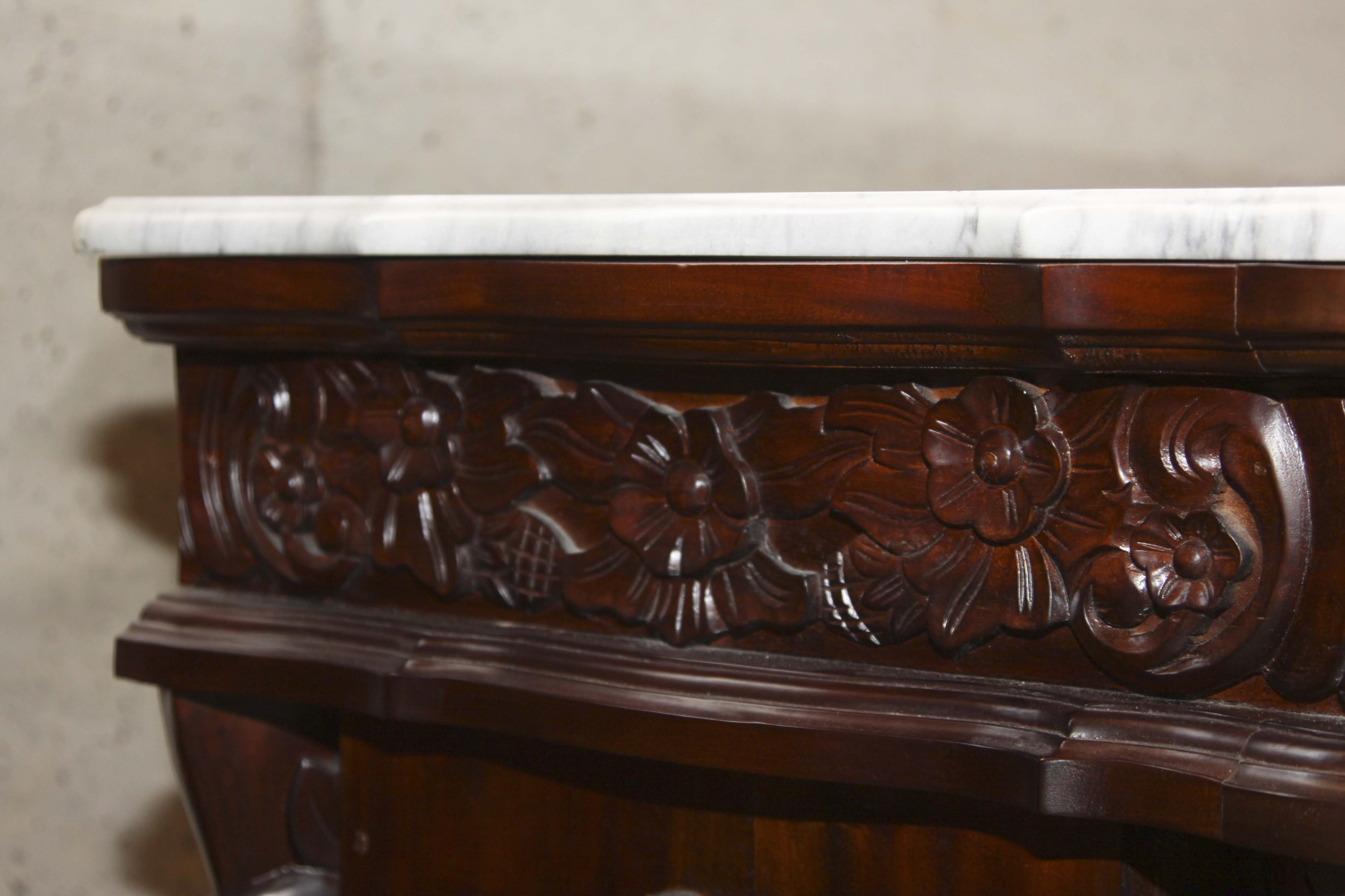 Victorian Style Marble Top Buffet